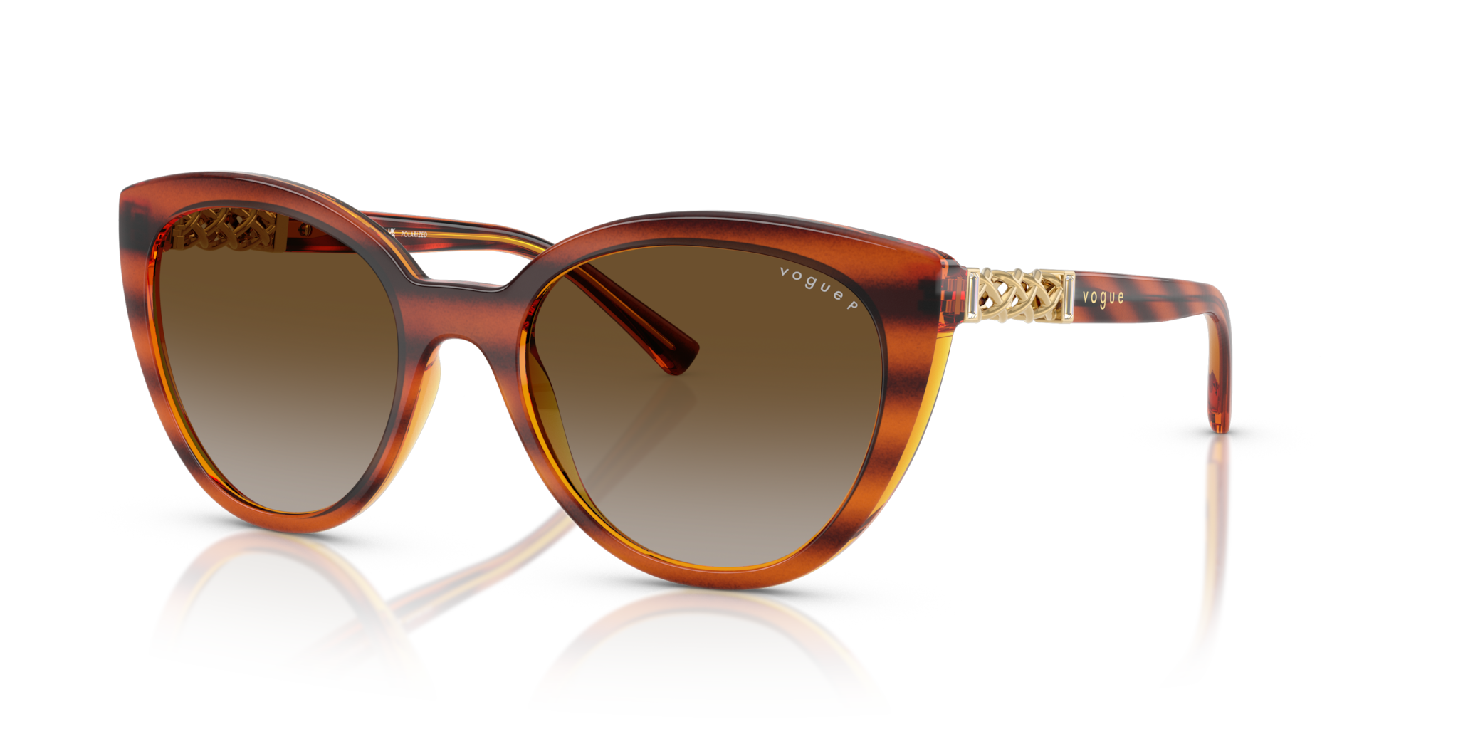Occhiali da Sole Donna Vogue 0VO5634SB Striped Dark Havana | Originali