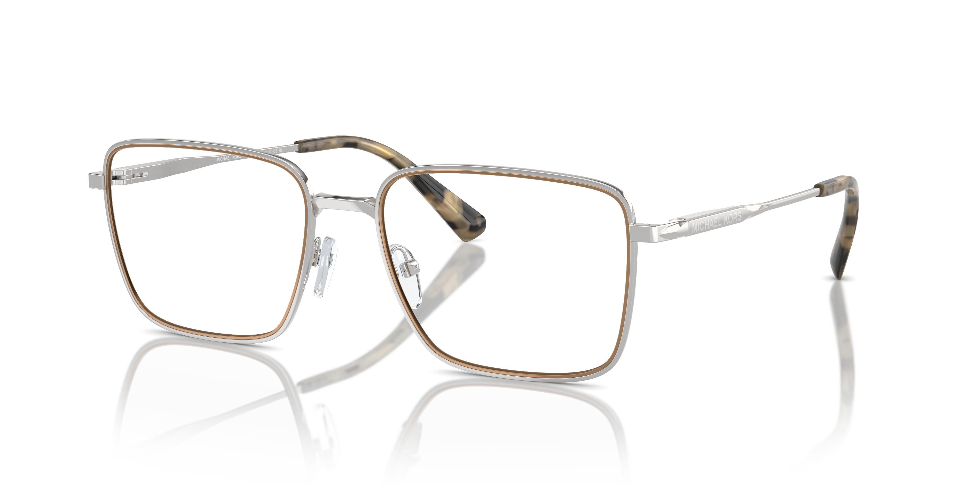 Occhiali da Vista Uomo Michael Kors 0MK3079 Argento Lucido