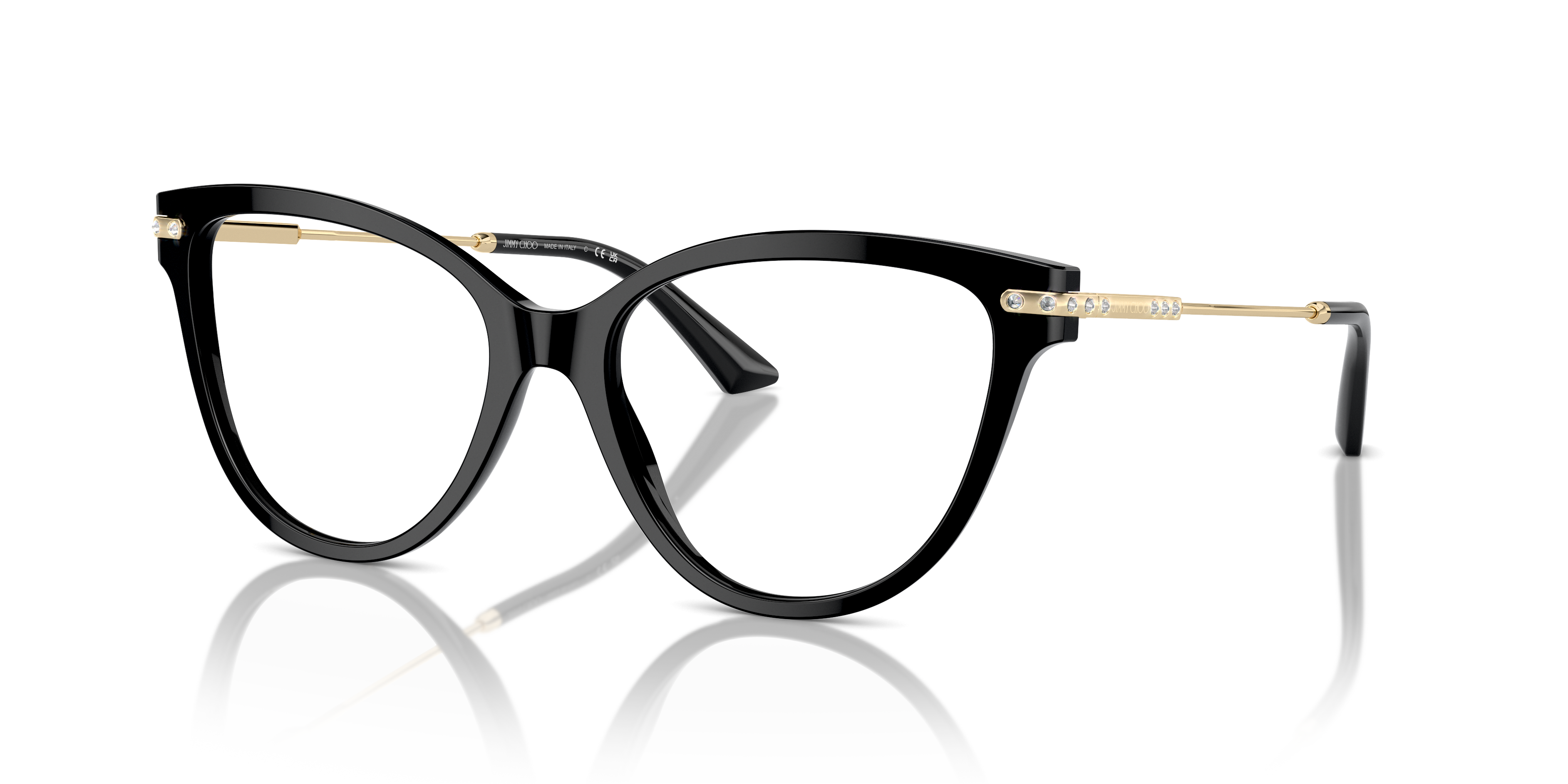 Jimmy Choo 0JC3001B Occhiali da Vista Donna Neri | Eleganza Chic