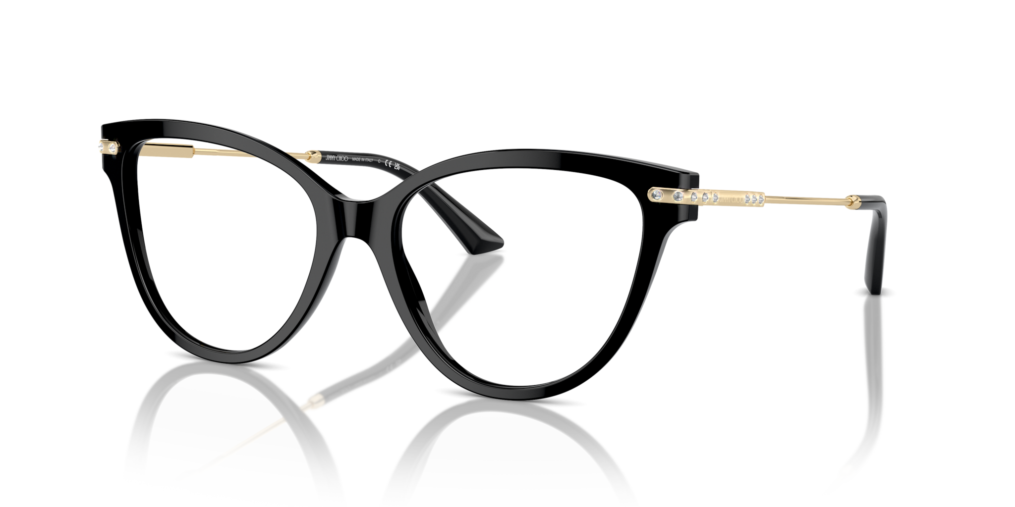 Jimmy Choo 0JC3001B Occhiali da Vista Donna Neri | Eleganza Chic