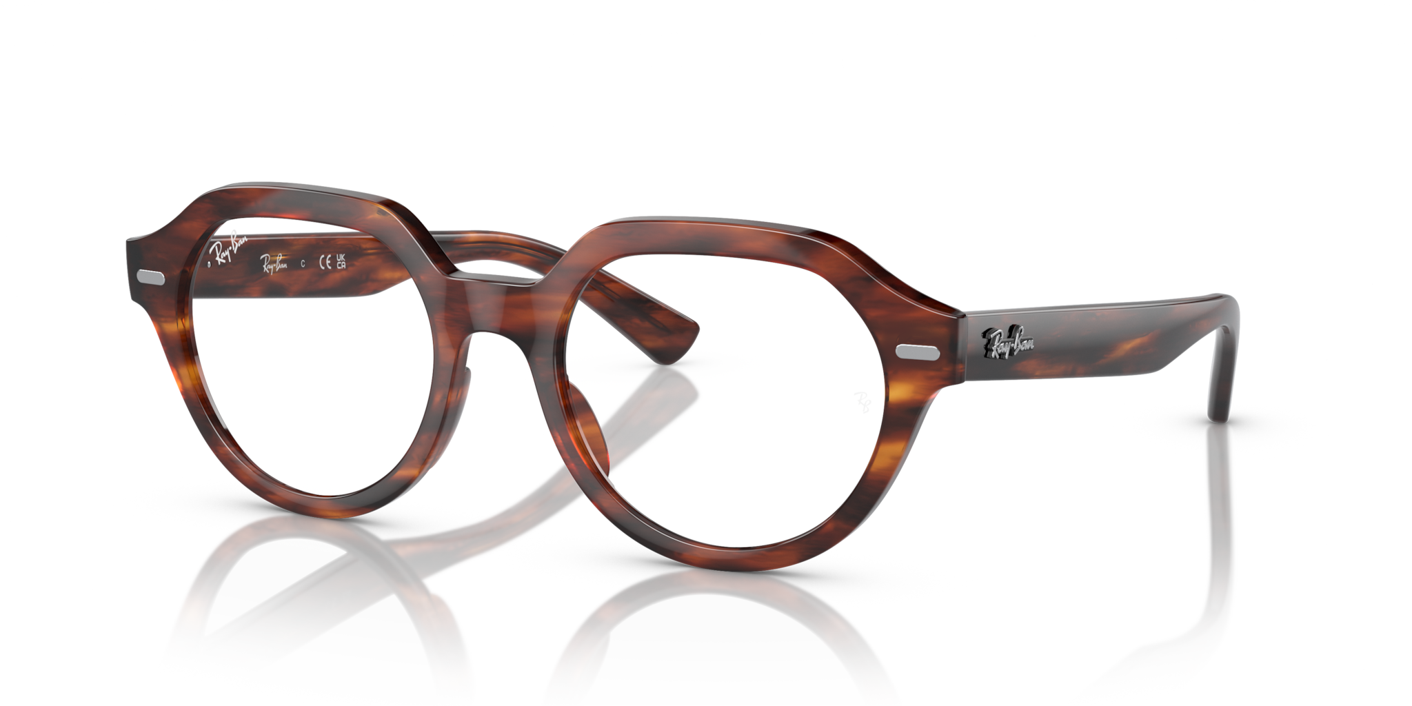Occhiali da vista Ray-Ban Gina Striped Havana Originali | Uomo Donna