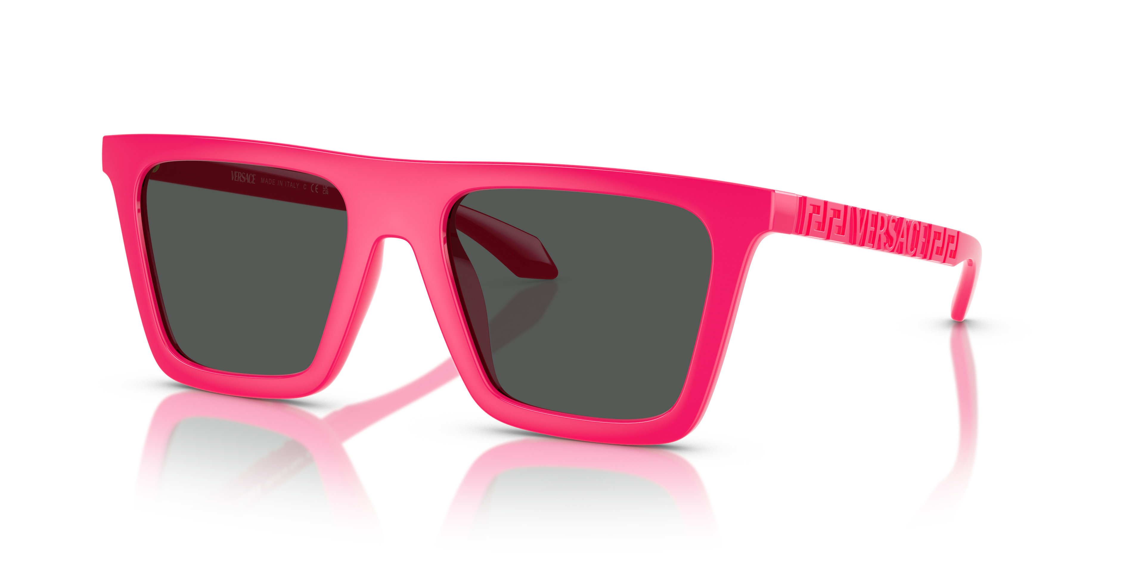 Occhiali da Sole Uomo Versace VE4468U Fucsia Fluo Originali