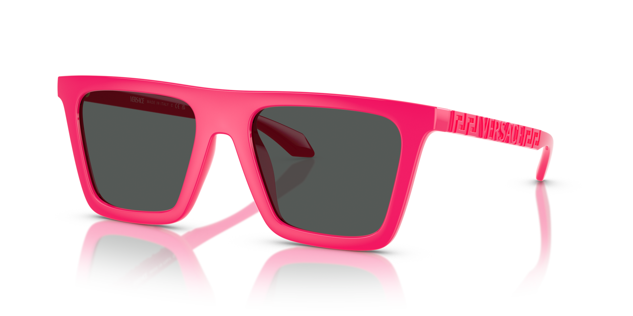 Occhiali da Sole Uomo Versace VE4468U Fucsia Fluo Originali