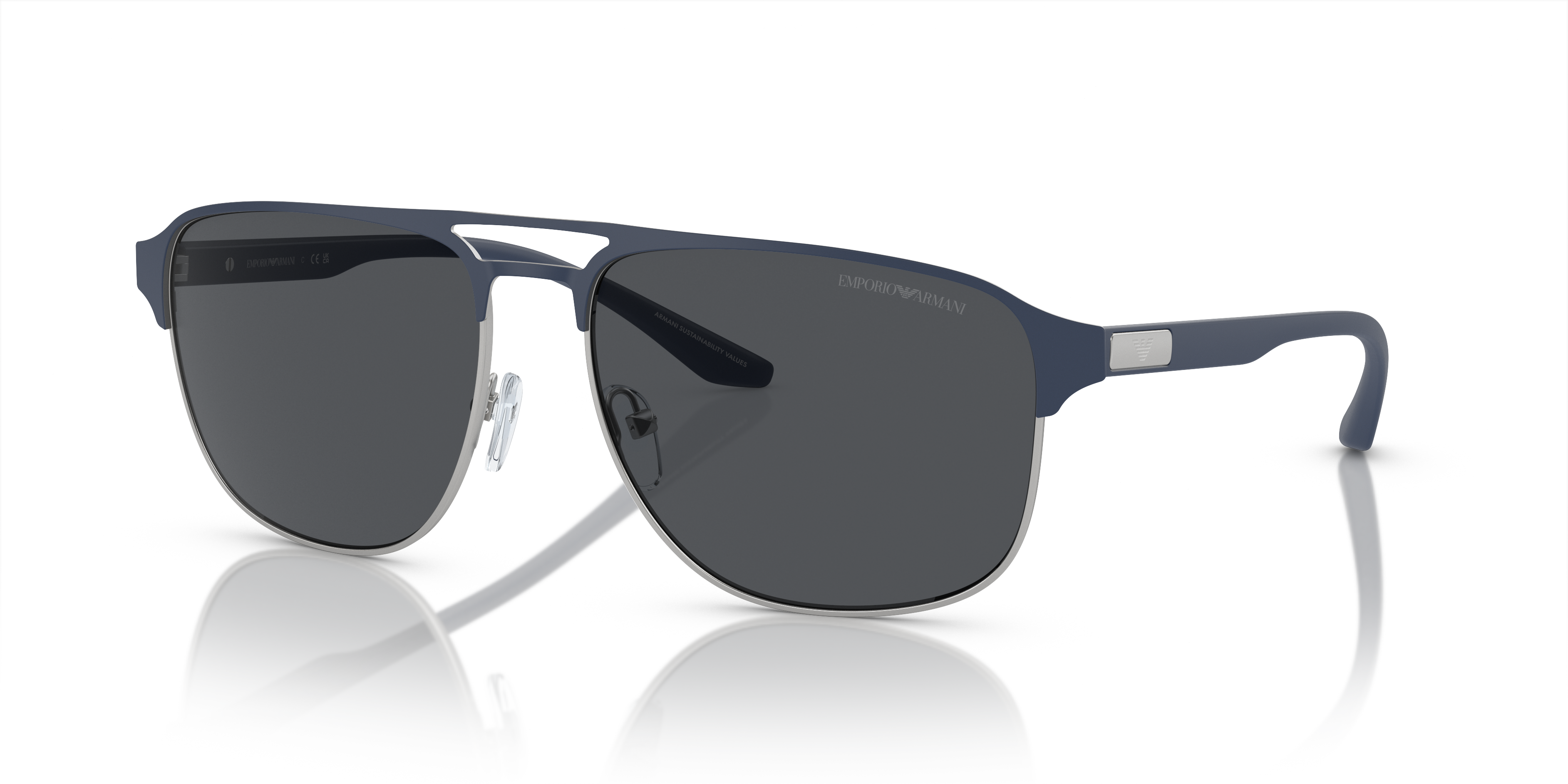 Occhiali da Sole Emporio Armani Uomo EA2144 Grigio Opaco Originali