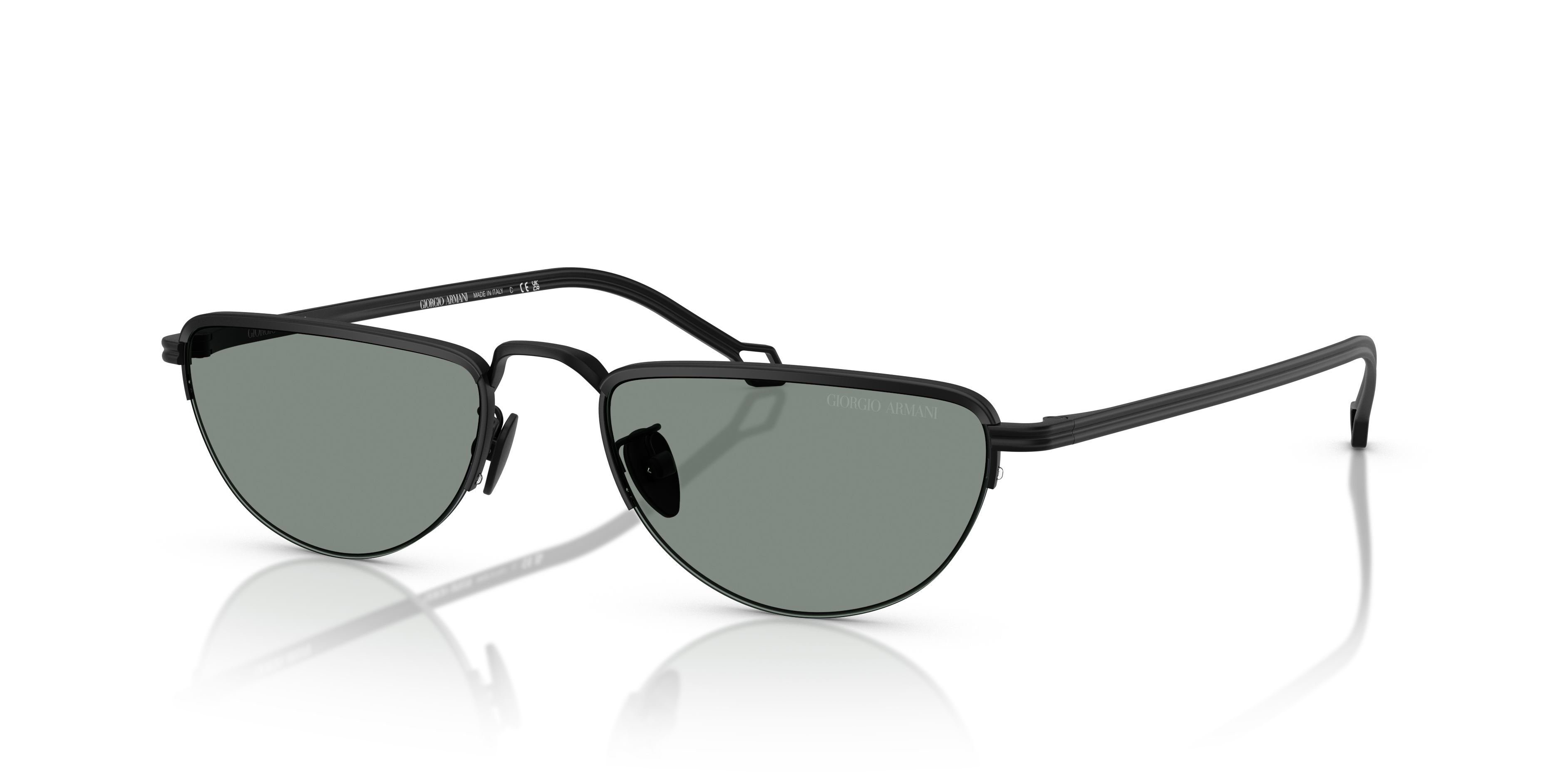 Occhiali da sole uomo Giorgio Armani AR6166J neri opachi originali