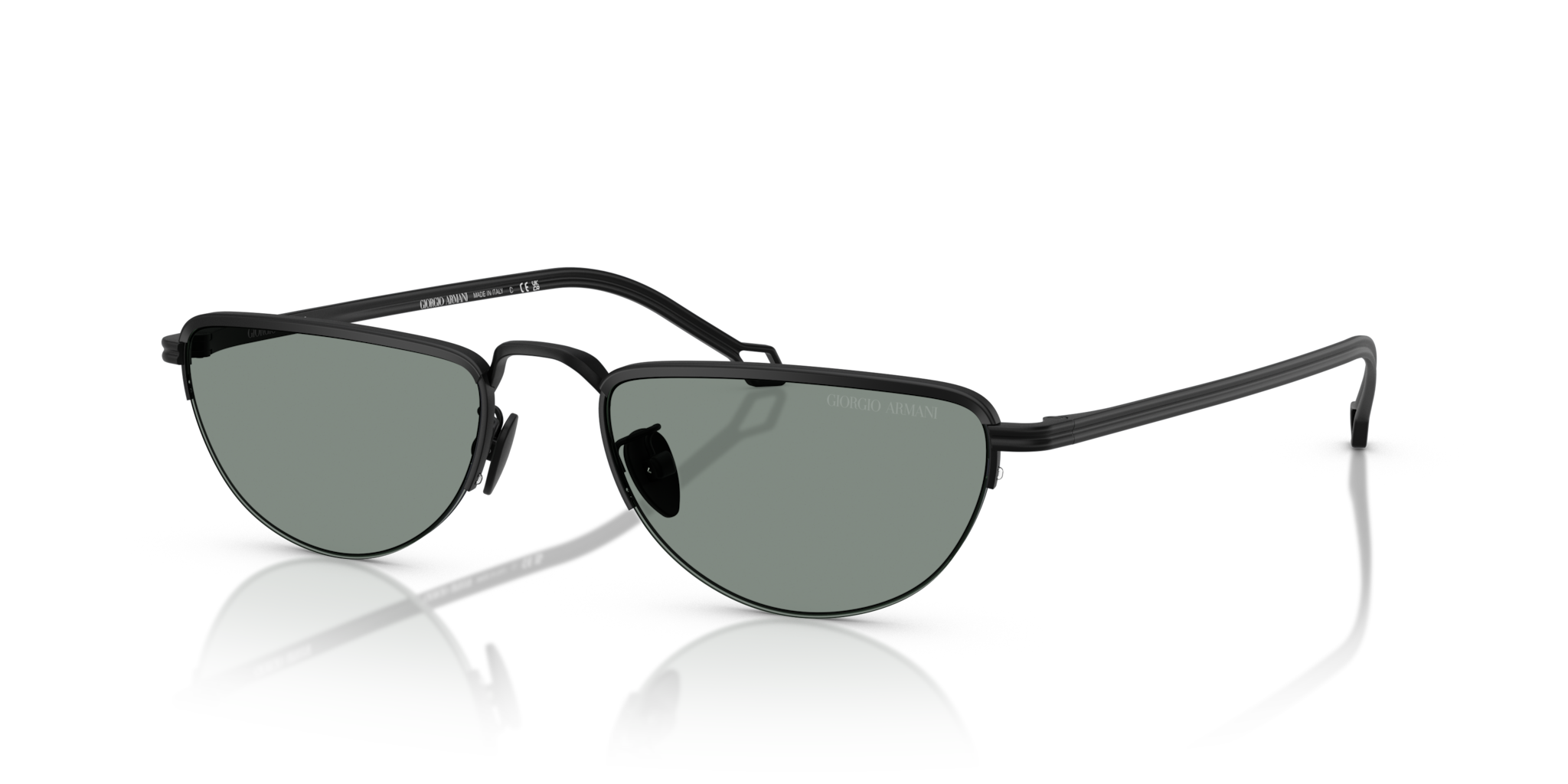 Occhiali da sole uomo Giorgio Armani AR6166J neri opachi originali