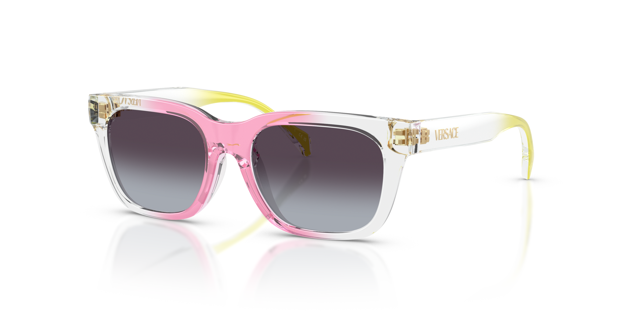 Occhiali da Sole Versace Uomo 0VK4006U Rosa Trasparente Giallo