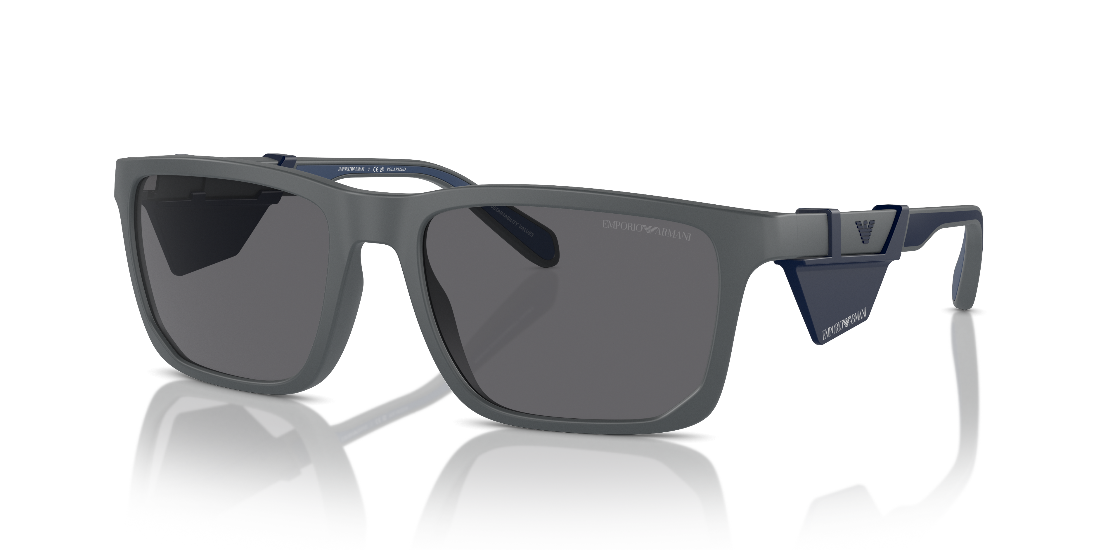 Occhiali da Sole Emporio Armani EA4219 Grigio Opaco Uomo