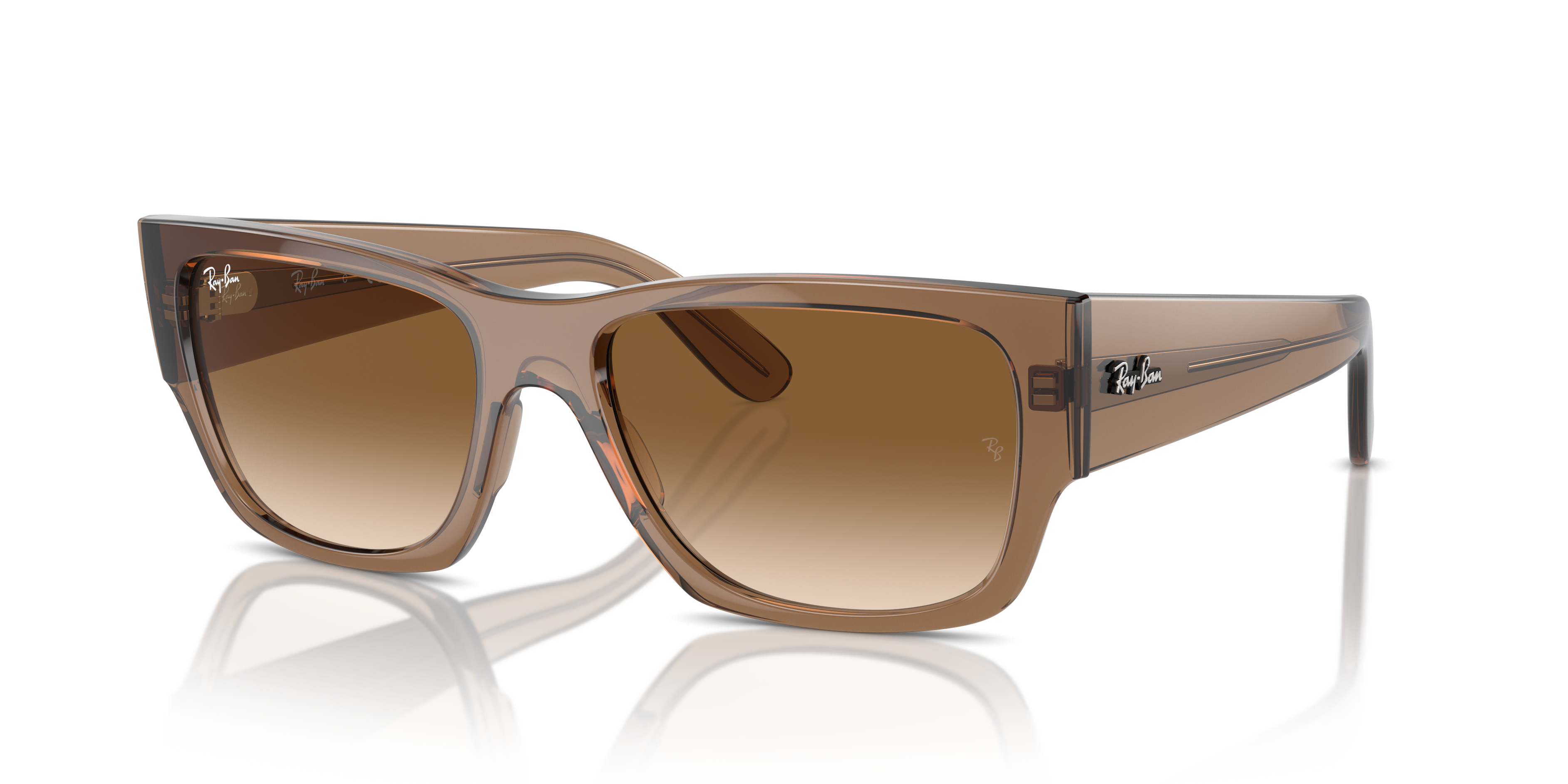 Occhiali da sole Ray-Ban Carlos 0RB0947S Marrone Trasparente | Unisex