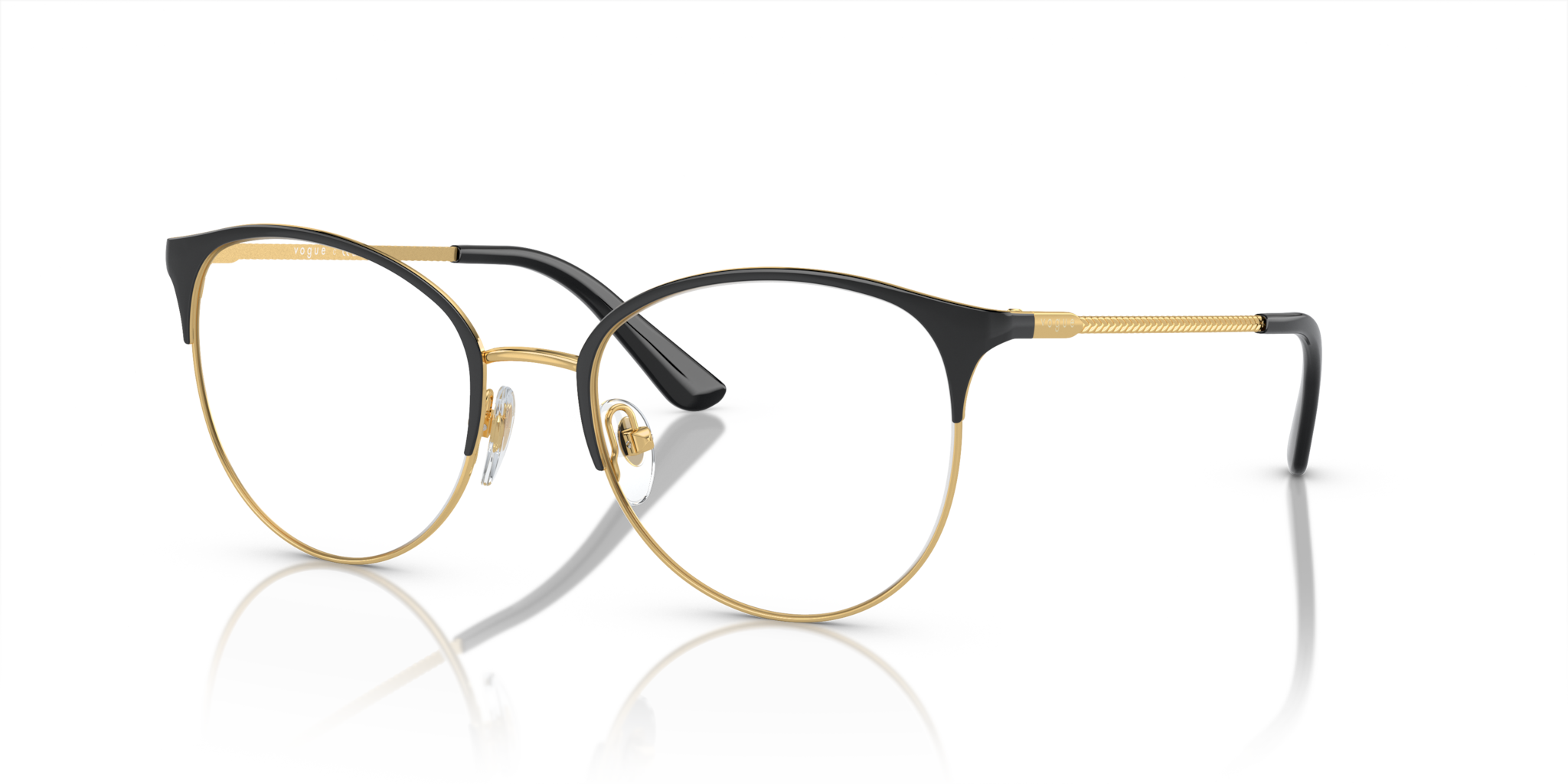 Occhiali da Vista Vogue Eyewear 0VO4108 Donna Nero/Oro | Stile Unico