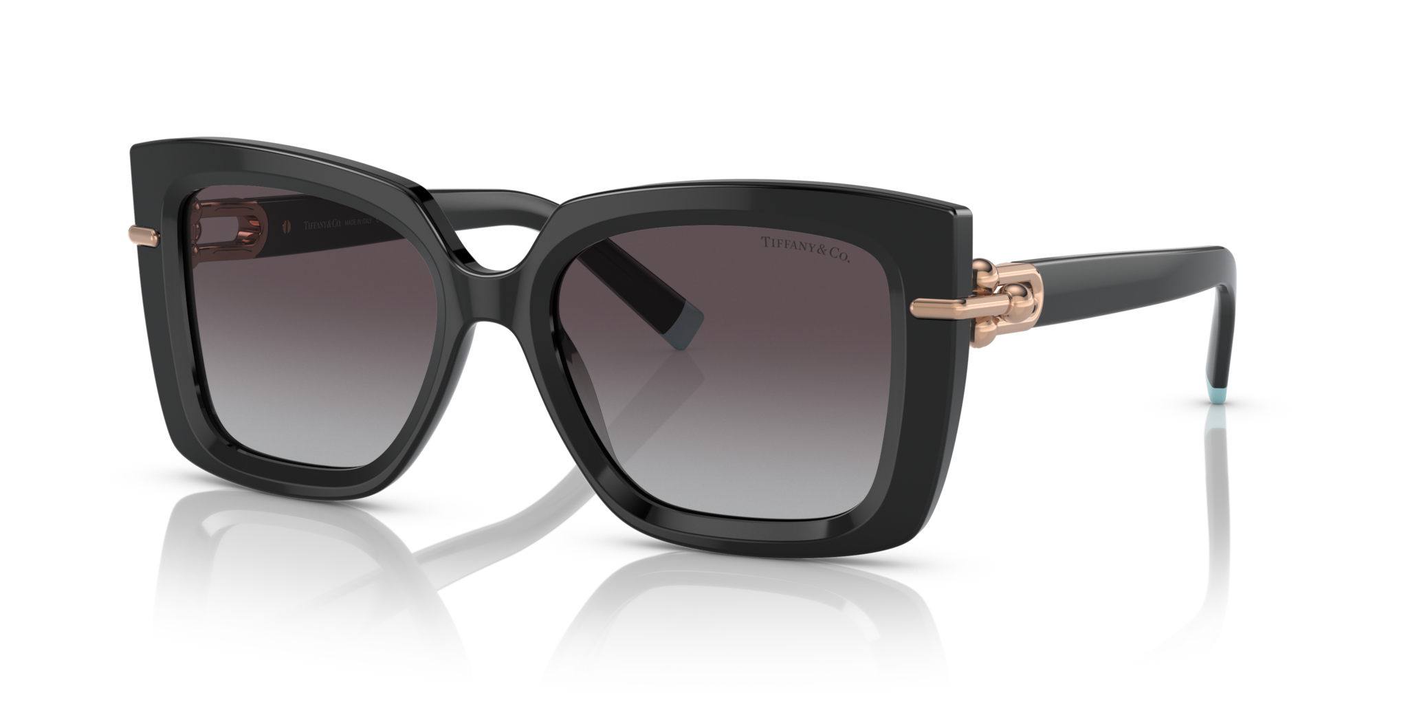 Occhiali da sole Tiffany donna neri TF4199 | Eleganza Cat-Eye