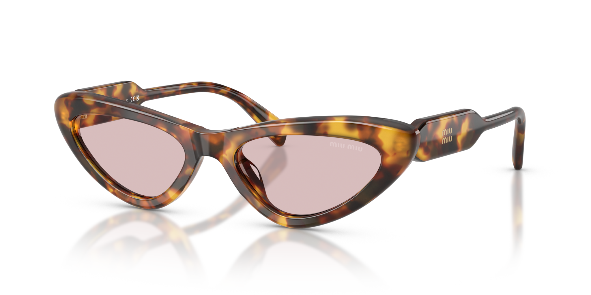 Occhiali da Sole Miu Miu 0MU B11SU Honey Havana Donna Originali