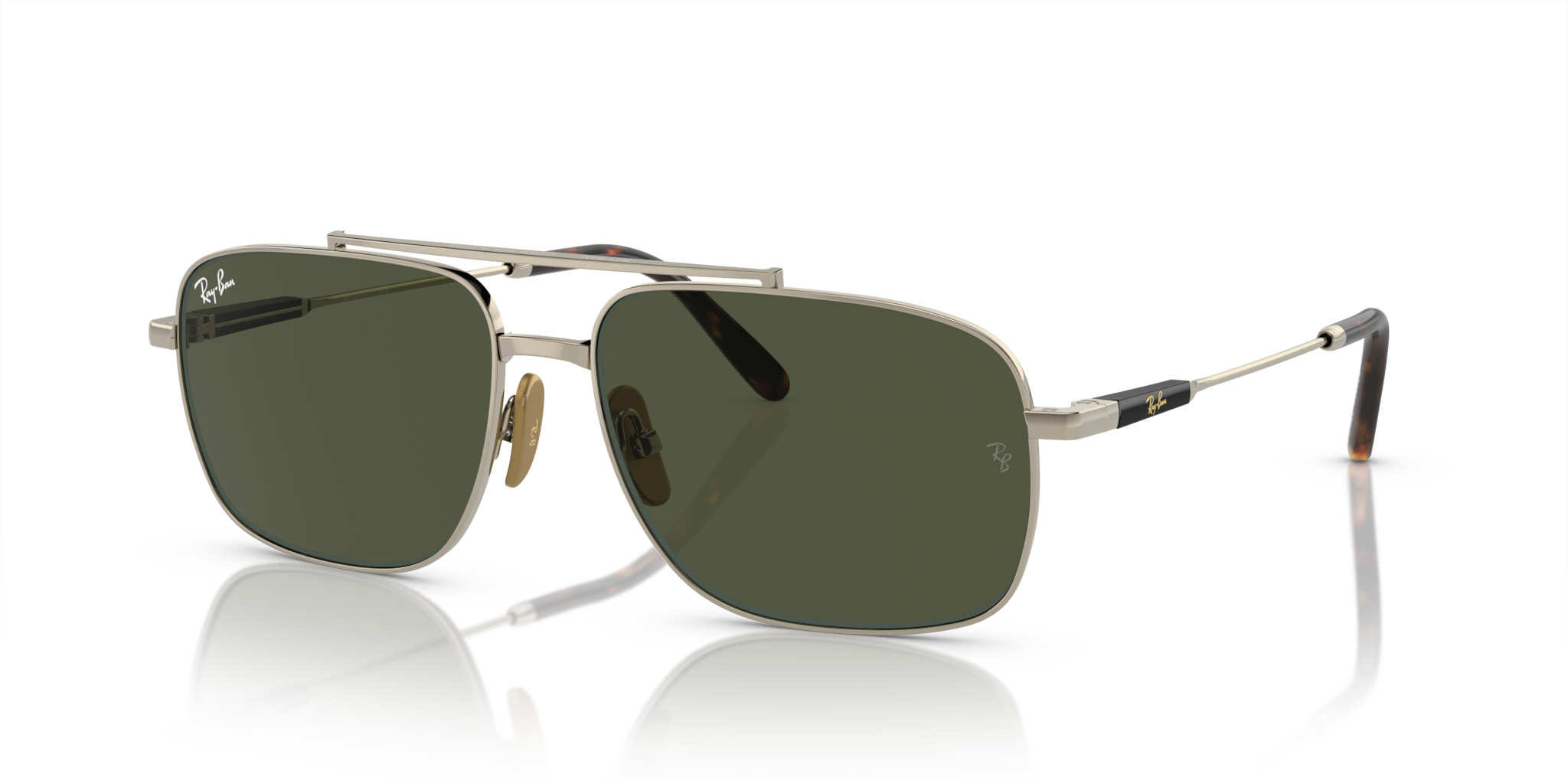 Occhiali da Sole Ray-Ban Michael Titanium Oro Arista 0RB8096