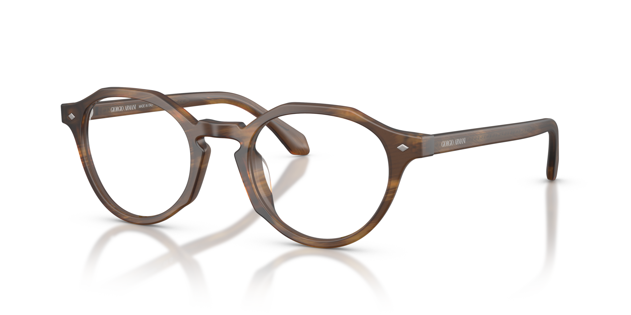Giorgio Armani 0AR7264U Occhiali da Vista Uomo Eleganti | Marrone Stri