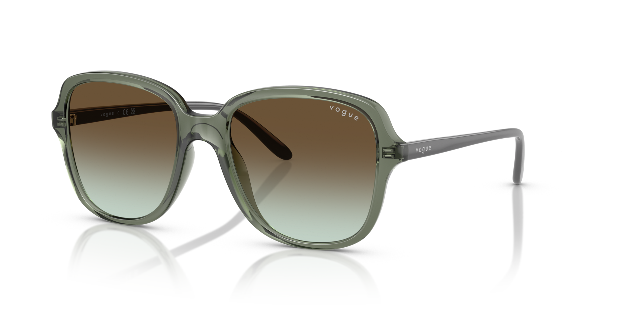 Occhiali da Sole Vogue Donna 0VO5601S Verde Trasparente | Stile Origin