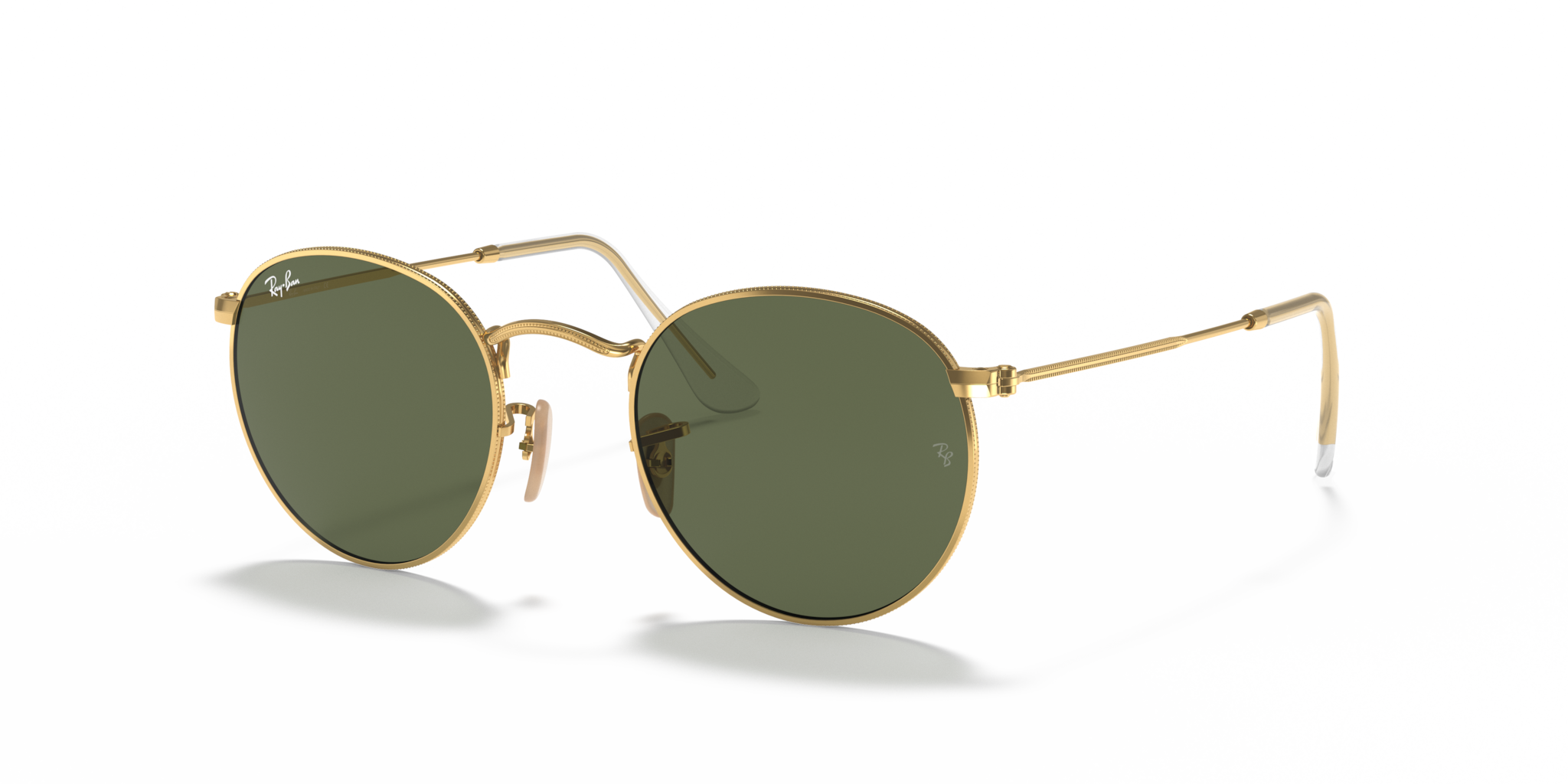 Occhiali da sole Ray-Ban Round Metal oro - Modello 0RB3447N Arista Gol