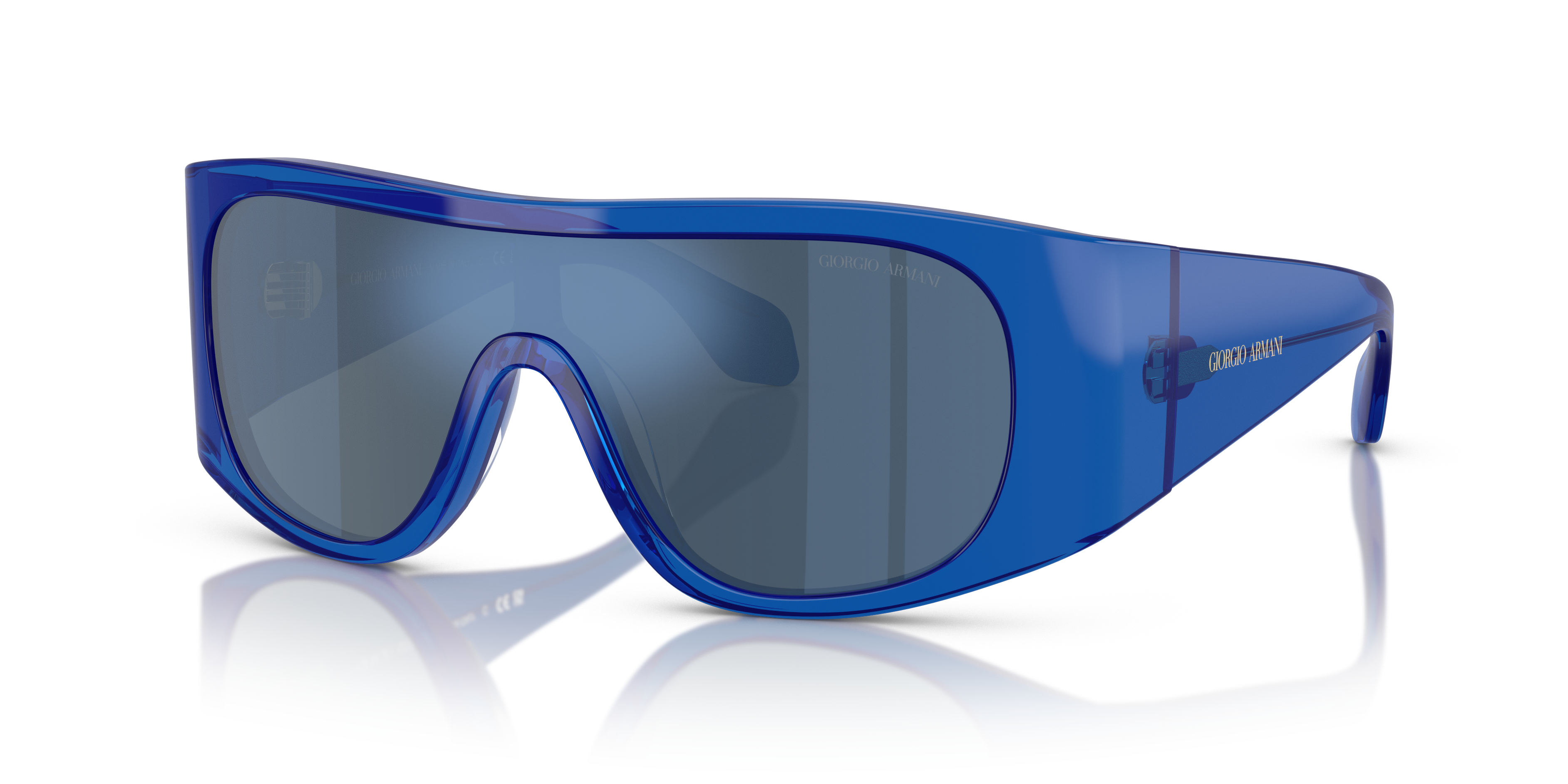 Occhiali da Sole Giorgio Armani AR8222U Uomo Blu Trasparente