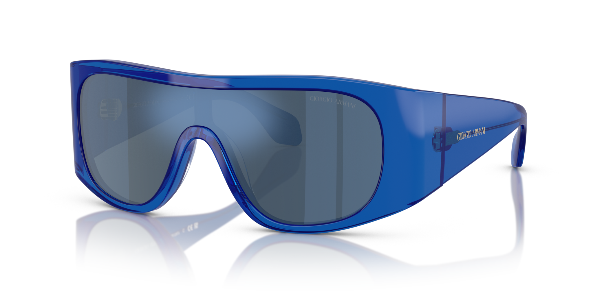 Occhiali da Sole Giorgio Armani AR8222U Uomo Blu Trasparente