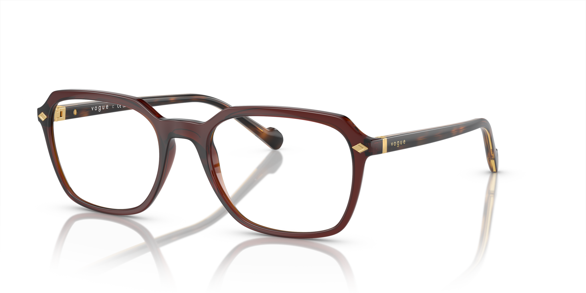 Occhiali da Vista Uomo Vogue Eyewear 0VO5532 - Marrone Trasparente