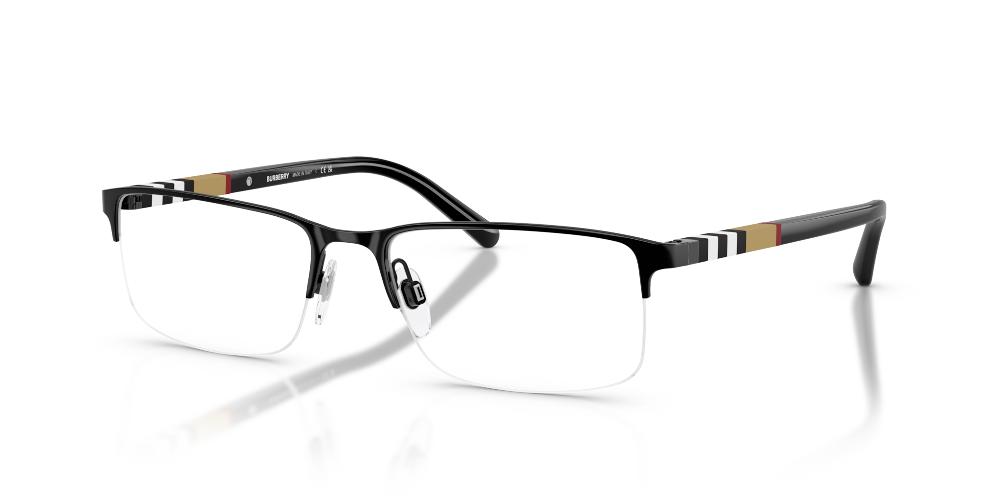 Occhiali da Vista Burberry 0BE1282 Uomo Neri | Stile Iconico
