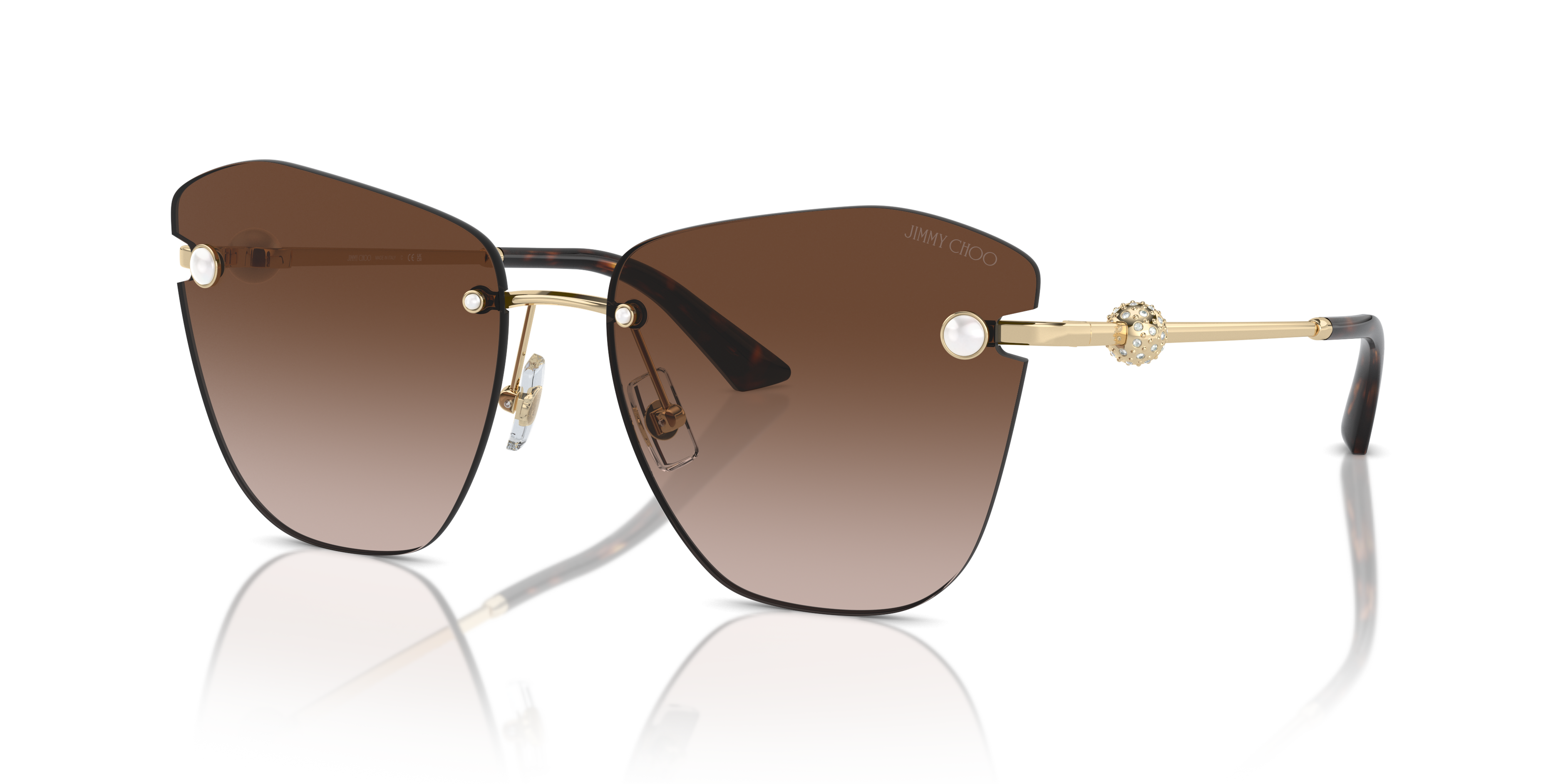 Occhiali da Sole Jimmy Choo JC4004HB Donna Oro Pale Gold
