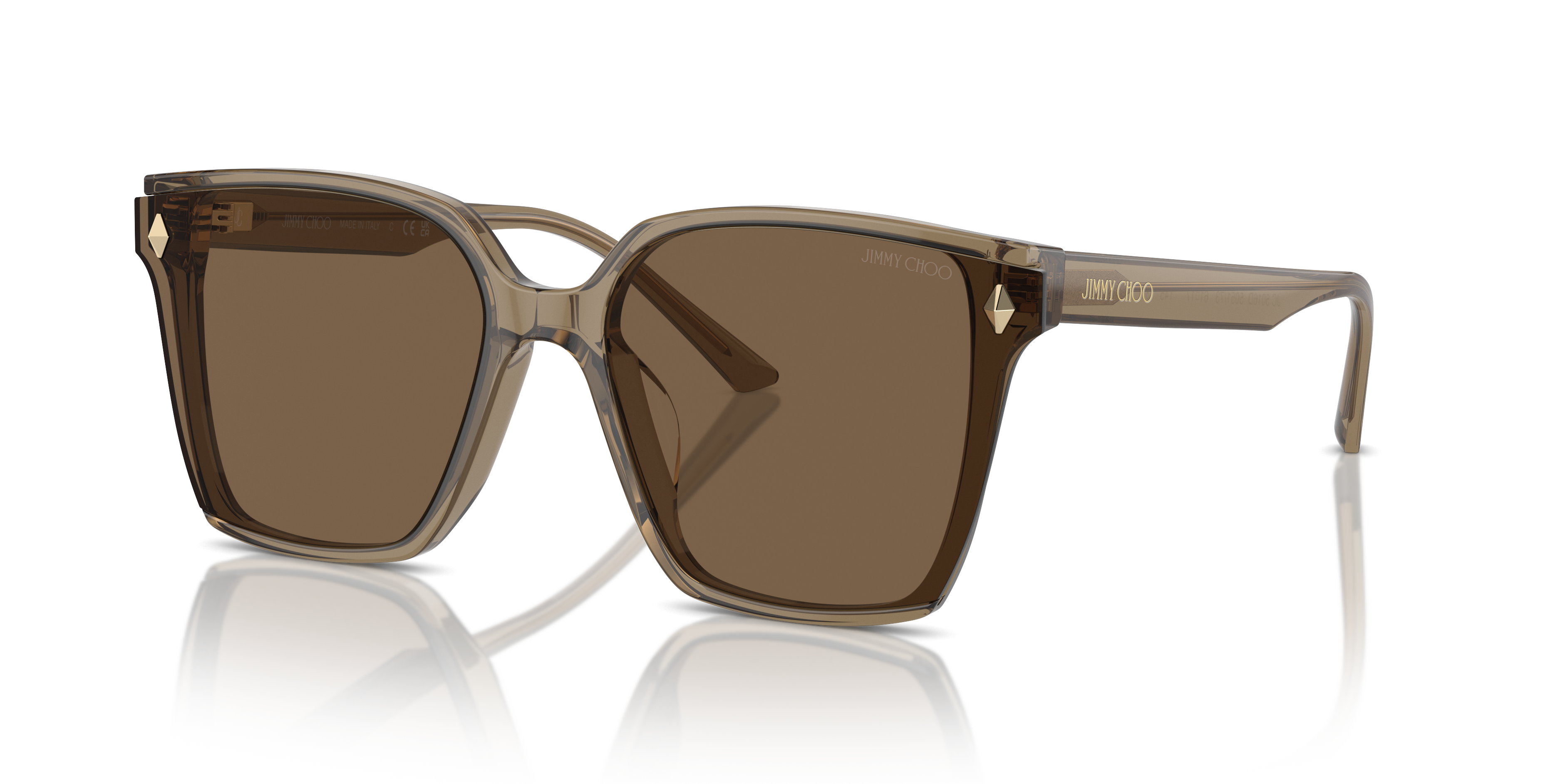 Occhiali da Sole Jimmy Choo JC5016D Donna Marrone Trasparente