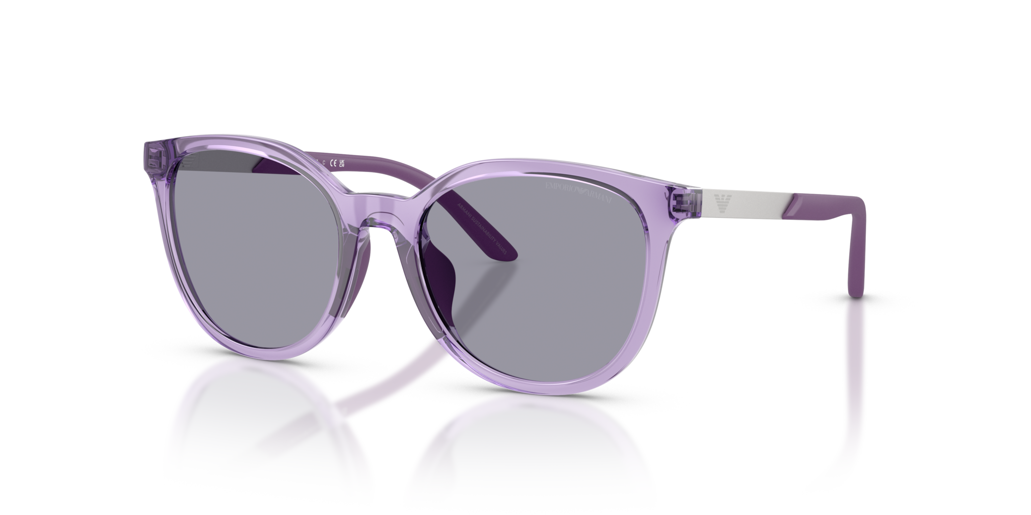 Occhiali da sole Emporio Armani donna EK4007U Viola Trasparente