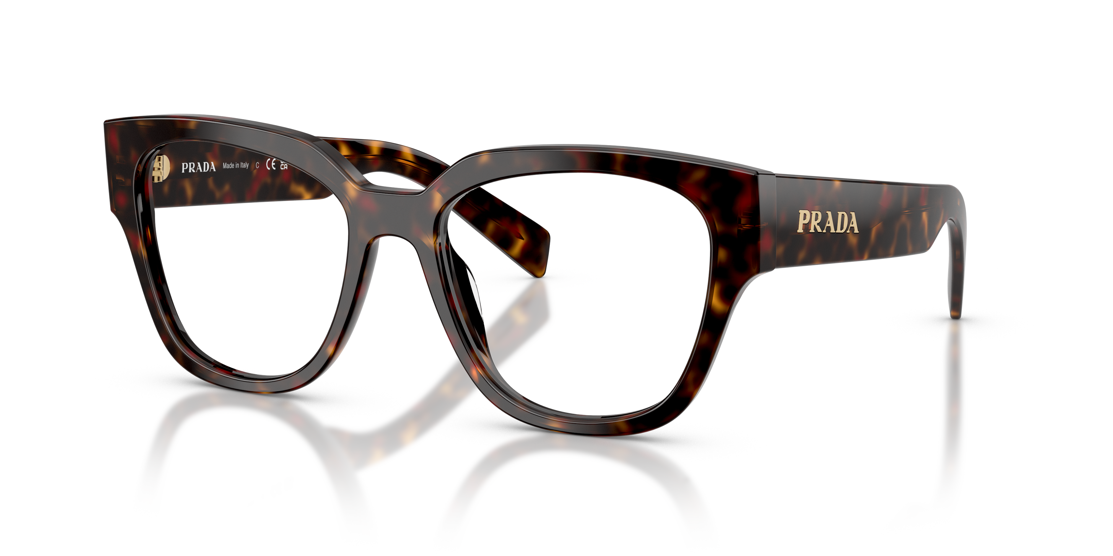 Occhiali da Vista Prada 0PR C06V Root Tortoise Donna | Design Iconico