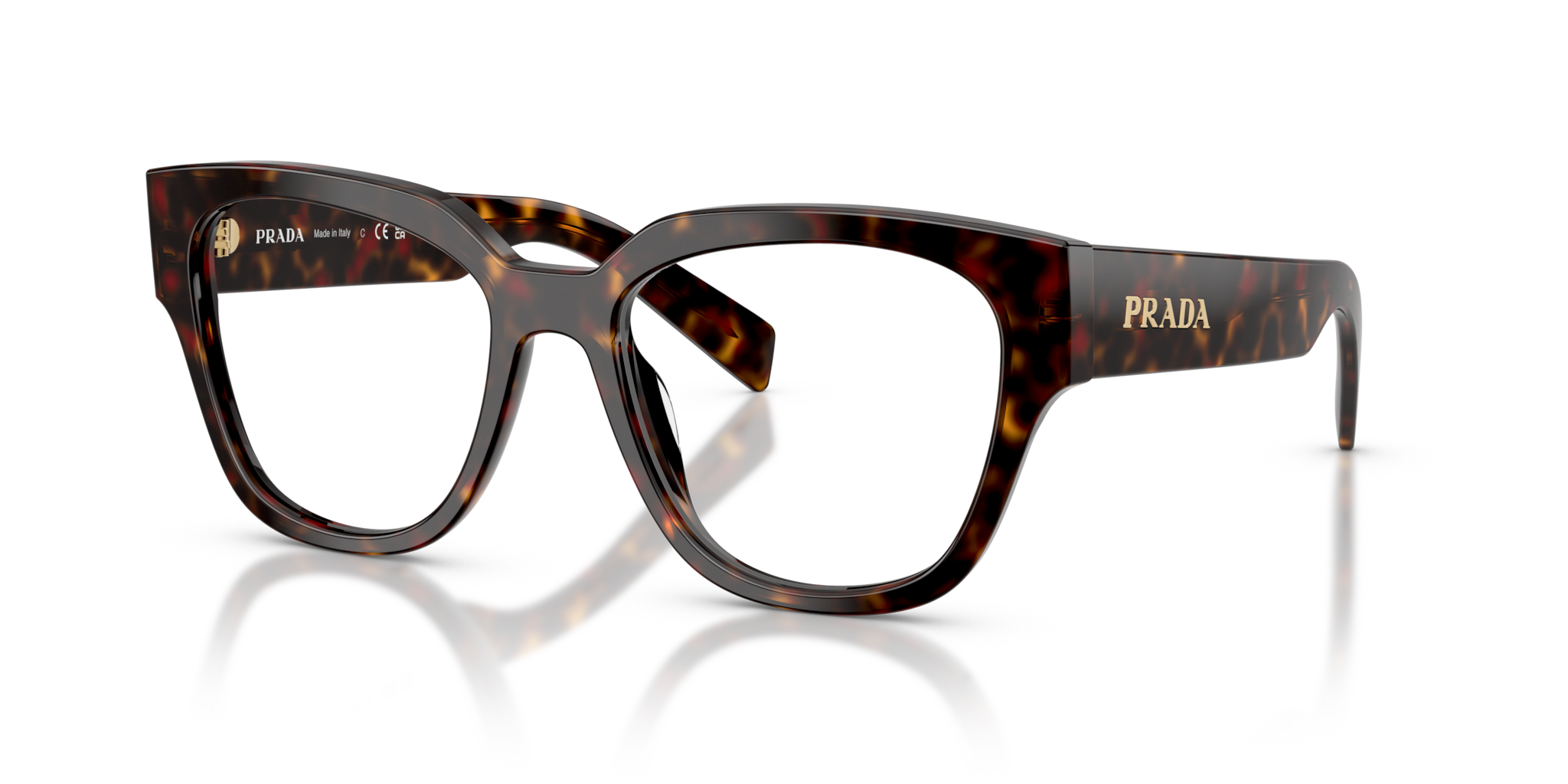 Occhiali da Vista Prada 0PR C06V Root Tortoise Donna | Design Iconico
