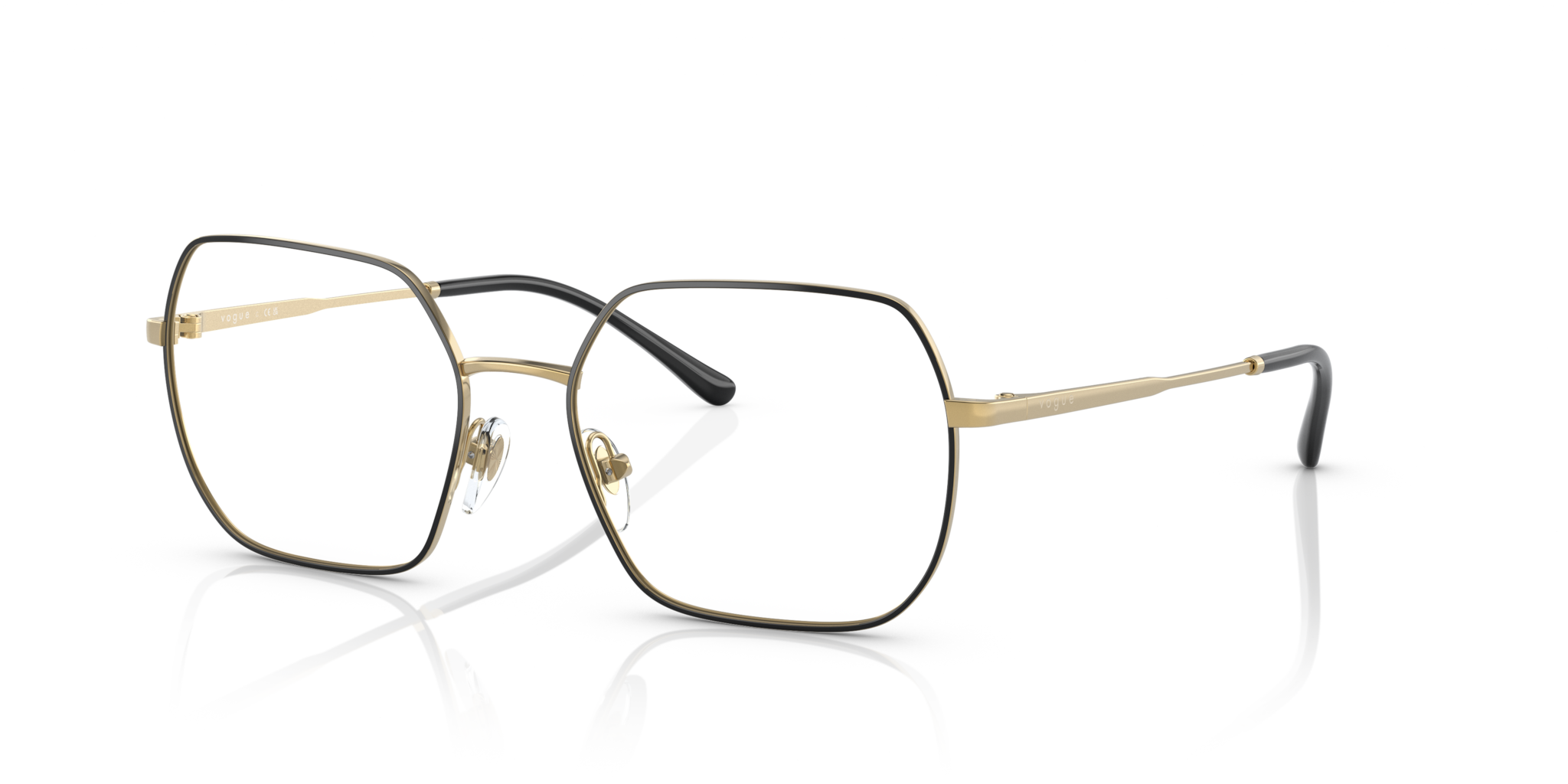 Vogue Eyewear 0VO4253 Occhiali da Vista Donna Nero/Oro | Stile Iconico