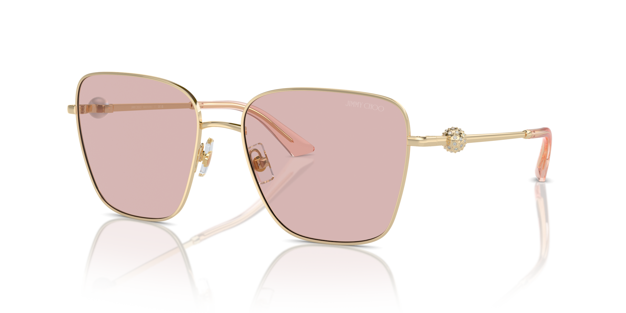 Occhiali da Sole Jimmy Choo JC4005HB Donna Oro Pallido