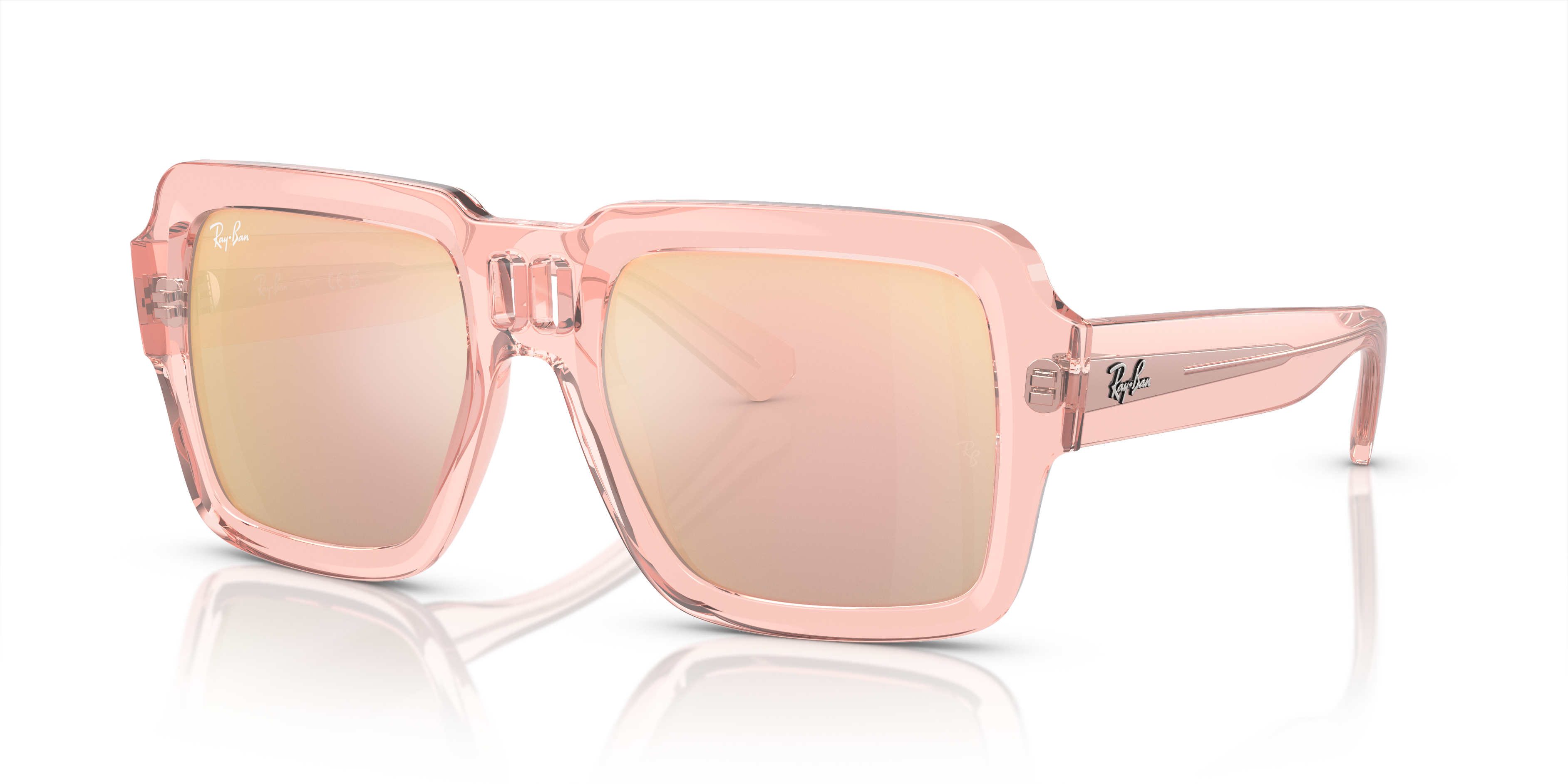 Occhiali da Sole Ray-Ban Magellan Rosa Trasparente 0RB4408 Unisex
