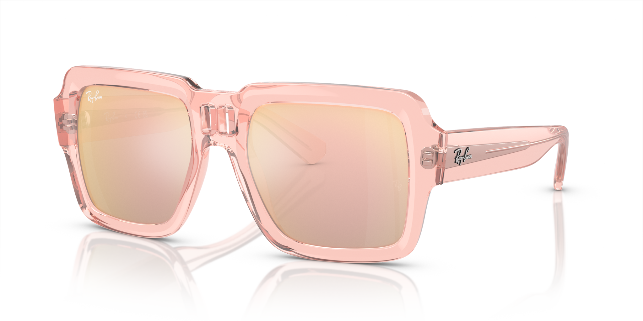 Occhiali da Sole Ray-Ban Magellan Rosa Trasparente 0RB4408 Unisex