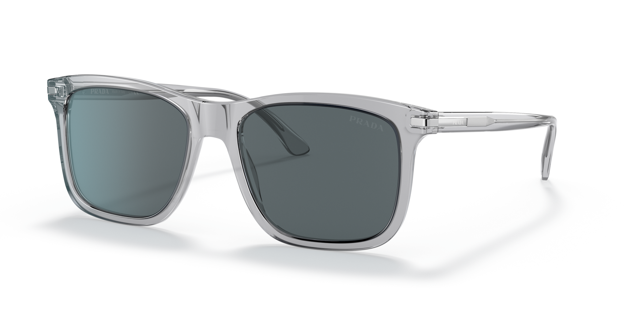 Prada Occhiali da Sole Uomo PR 18WS Grey Crystal | Spedizione Gratuita