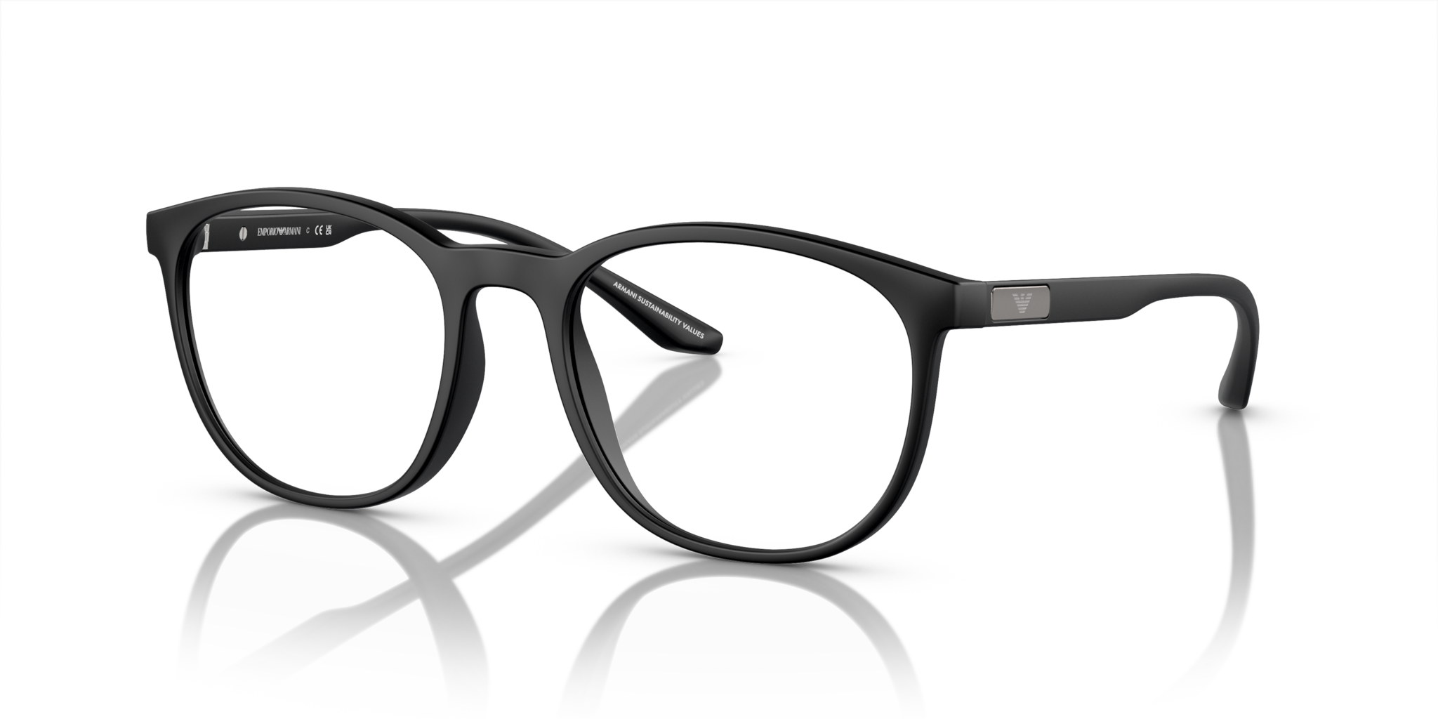 Emporio Armani Occhiali da Vista Uomo 0EA3229 Nero Opaco