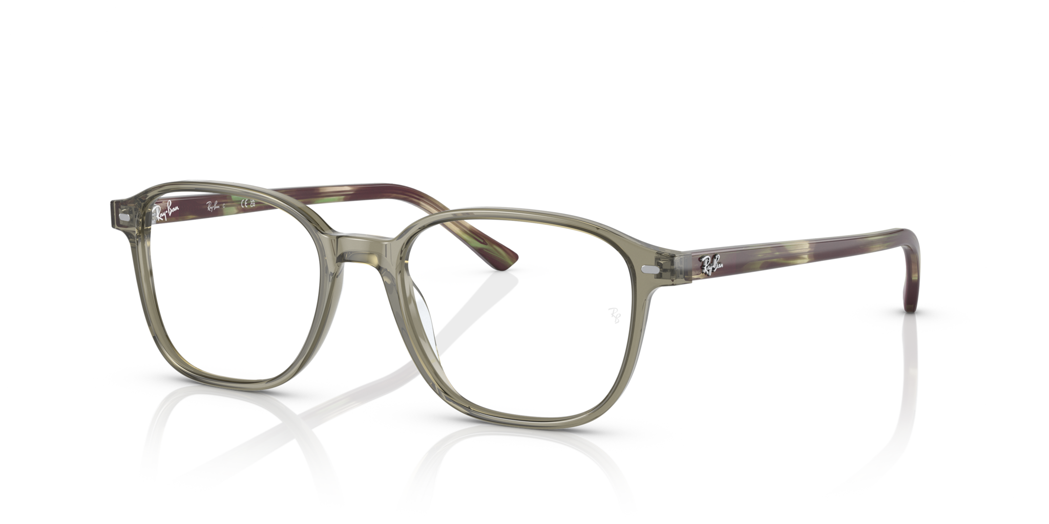 Occhiali da vista Ray-Ban Leonard verde trasparente | Modello 0RX5393