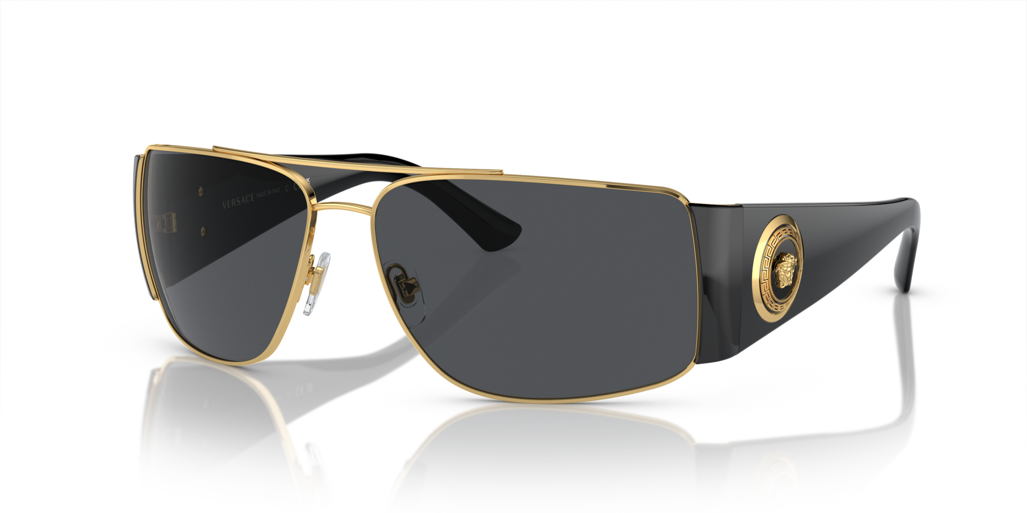 Occhiali da Sole Versace Uomo Oro VE2163 - Eleganza Autentica