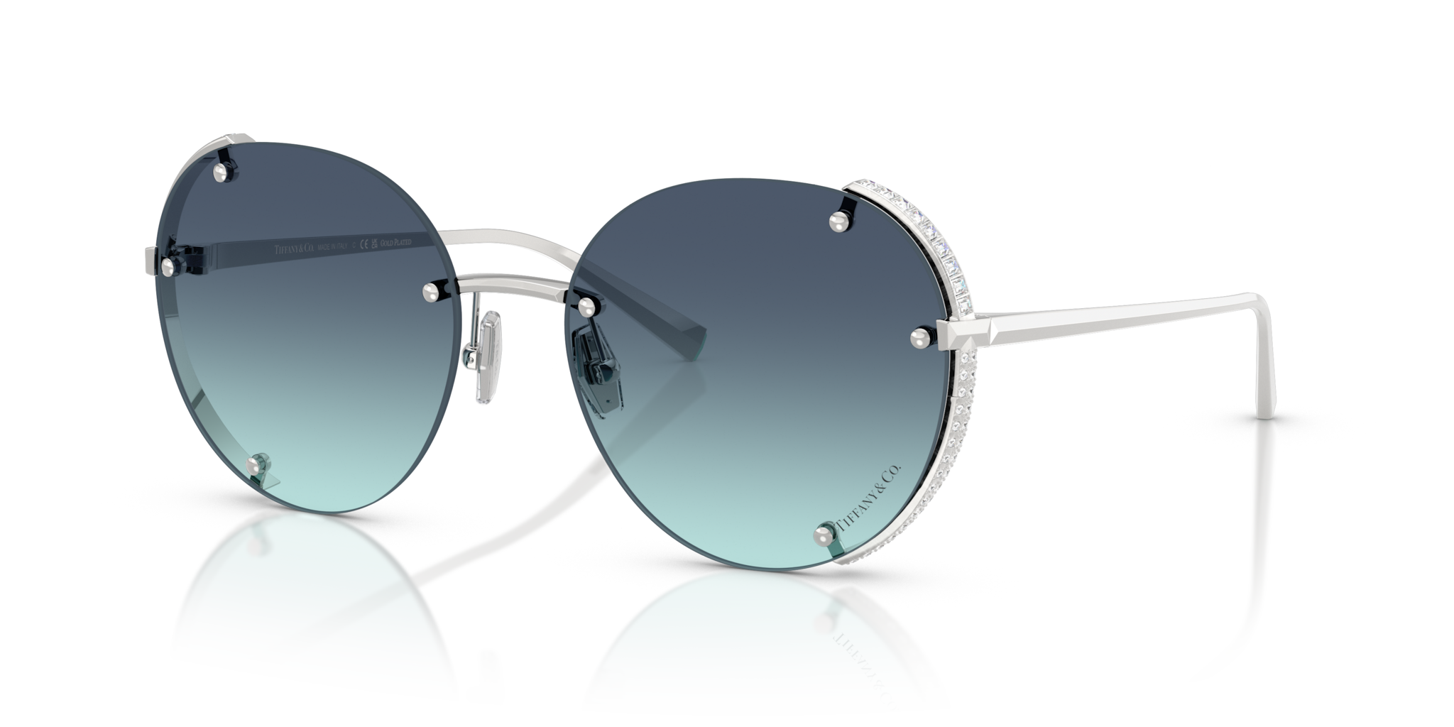 Occhiali da Sole Tiffany 0TF3110KB Donna | Silver Gold Plated
