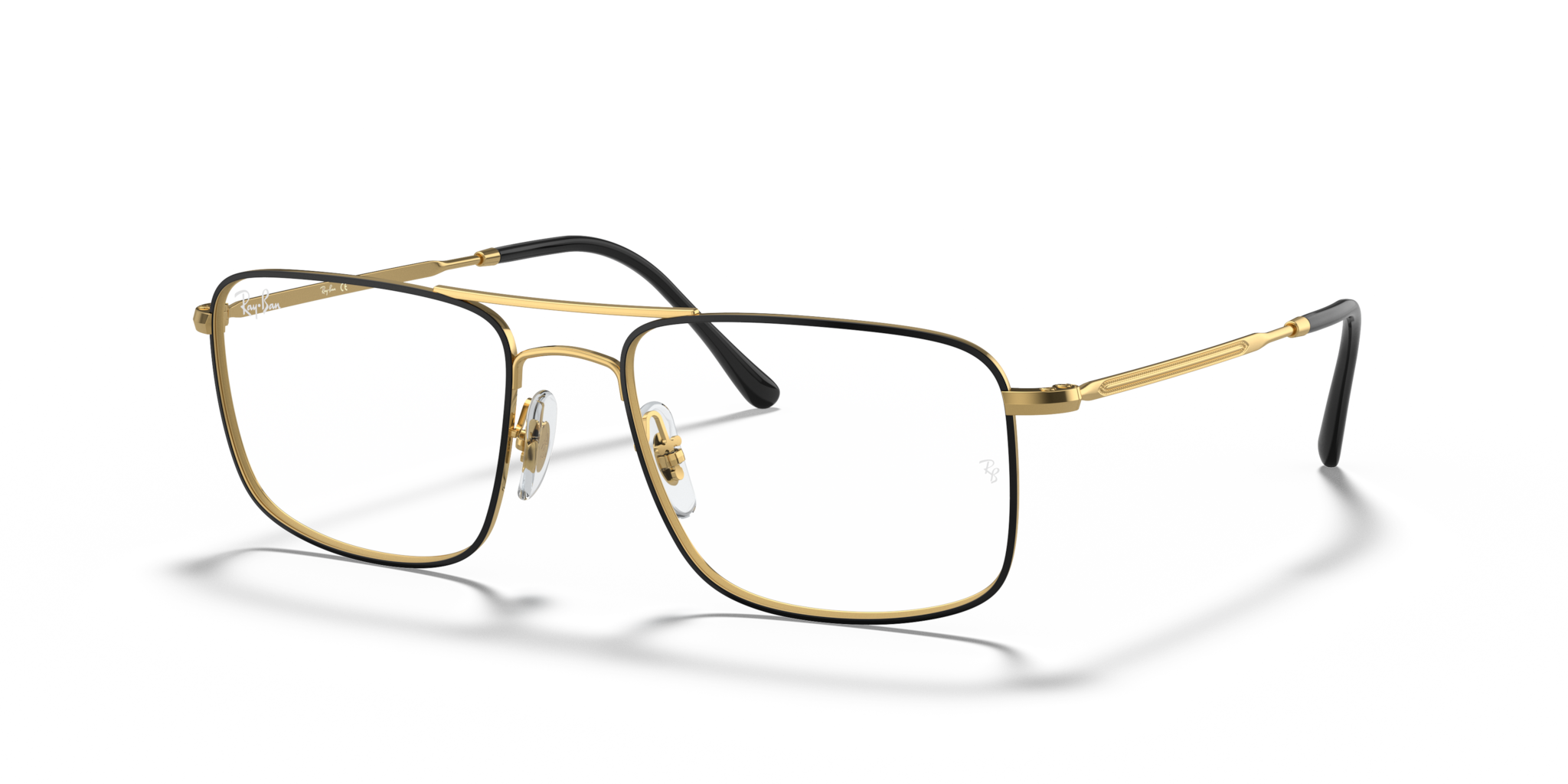 Occhiali da Vista Ray-Ban RB6434 Nero Oro - Icona di Stile Unisex
