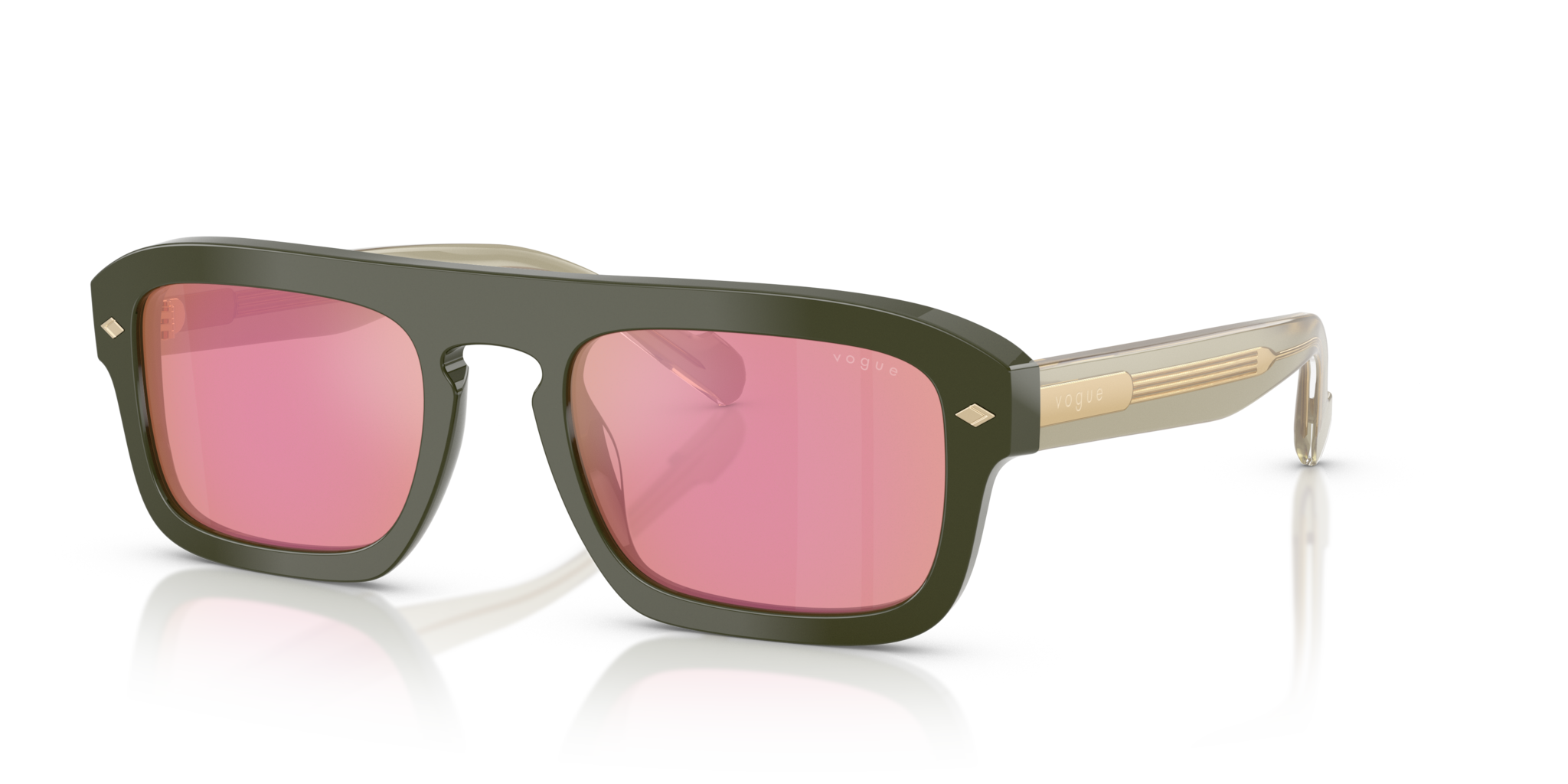 Occhiali da sole Vogue uomo 0VO5620S Full Green originali