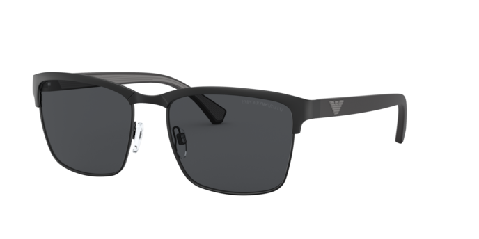 Occhiali da sole uomo Emporio Armani 0EA2087 nero opaco - Originali