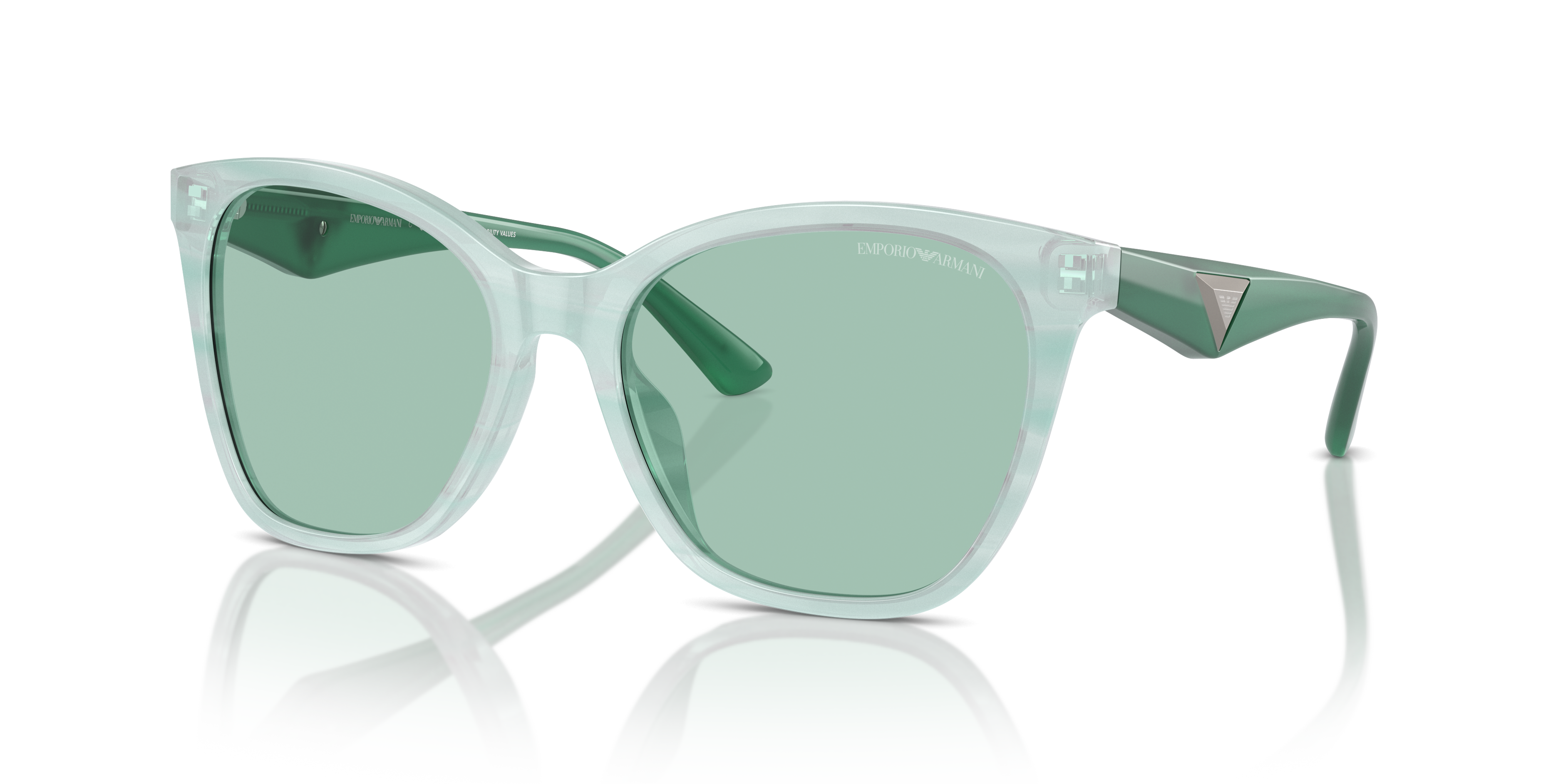 Occhiali da Sole Emporio Armani EA4222U Donna Verde a Strisce