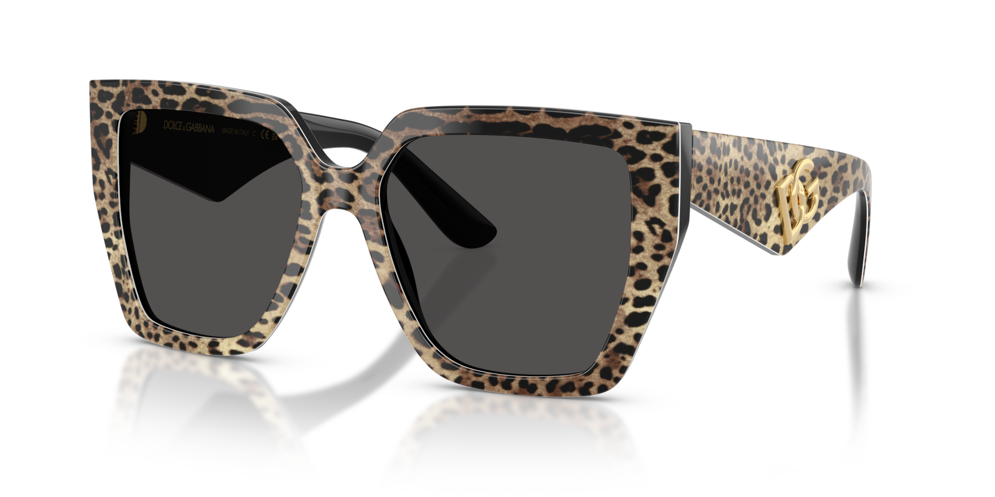 Occhiali da Sole Dolce Gabbana Donna DG4438 Leo Brown On Black