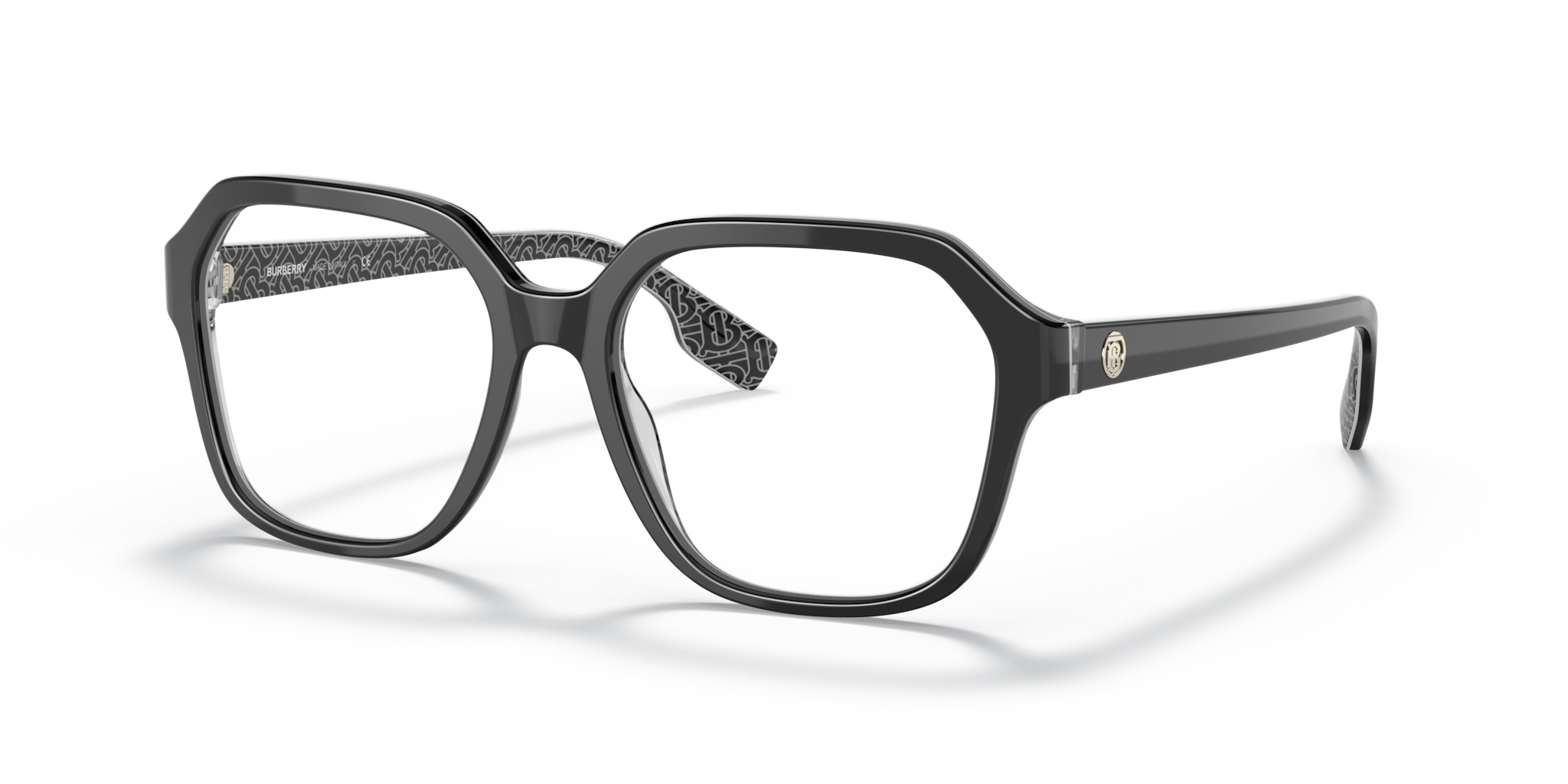 Burberry 0BE2358 Occhiali da Vista Donna – Black/Print Tb/Crystal