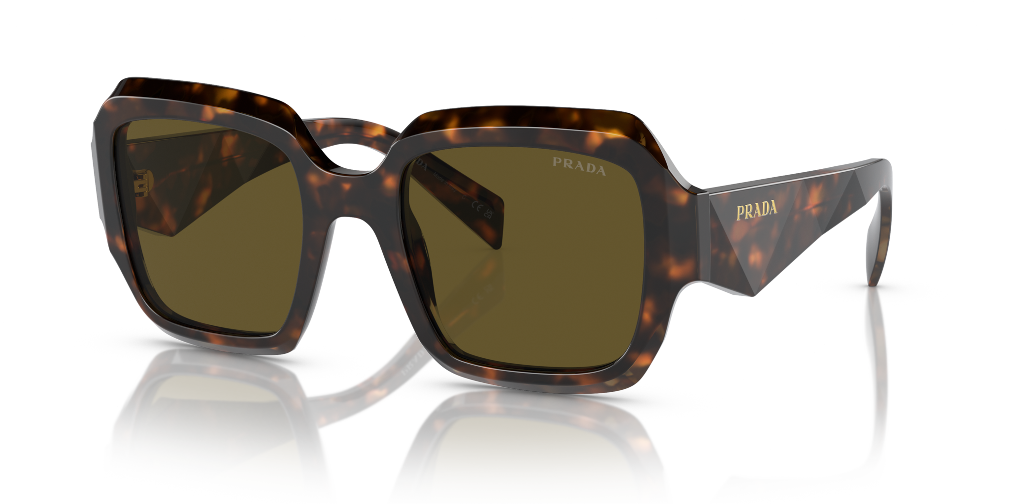 PRADA PR 28ZS - 10L07V LIGHT ORANGE TURTLE | WOMEN'S SUNGLASSES 