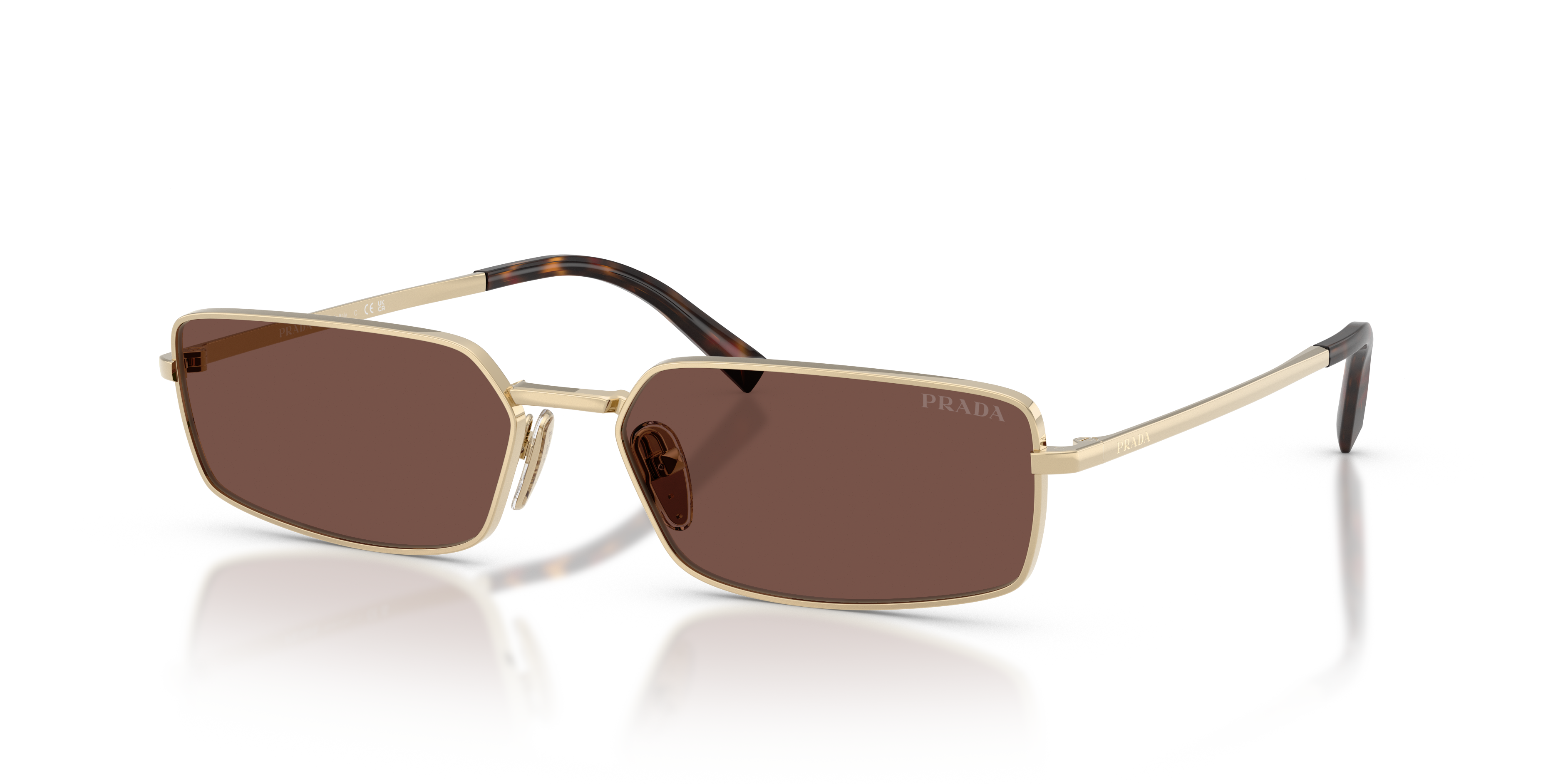 Occhiali da Sole Prada Donna PR A60S Pale Gold Originali