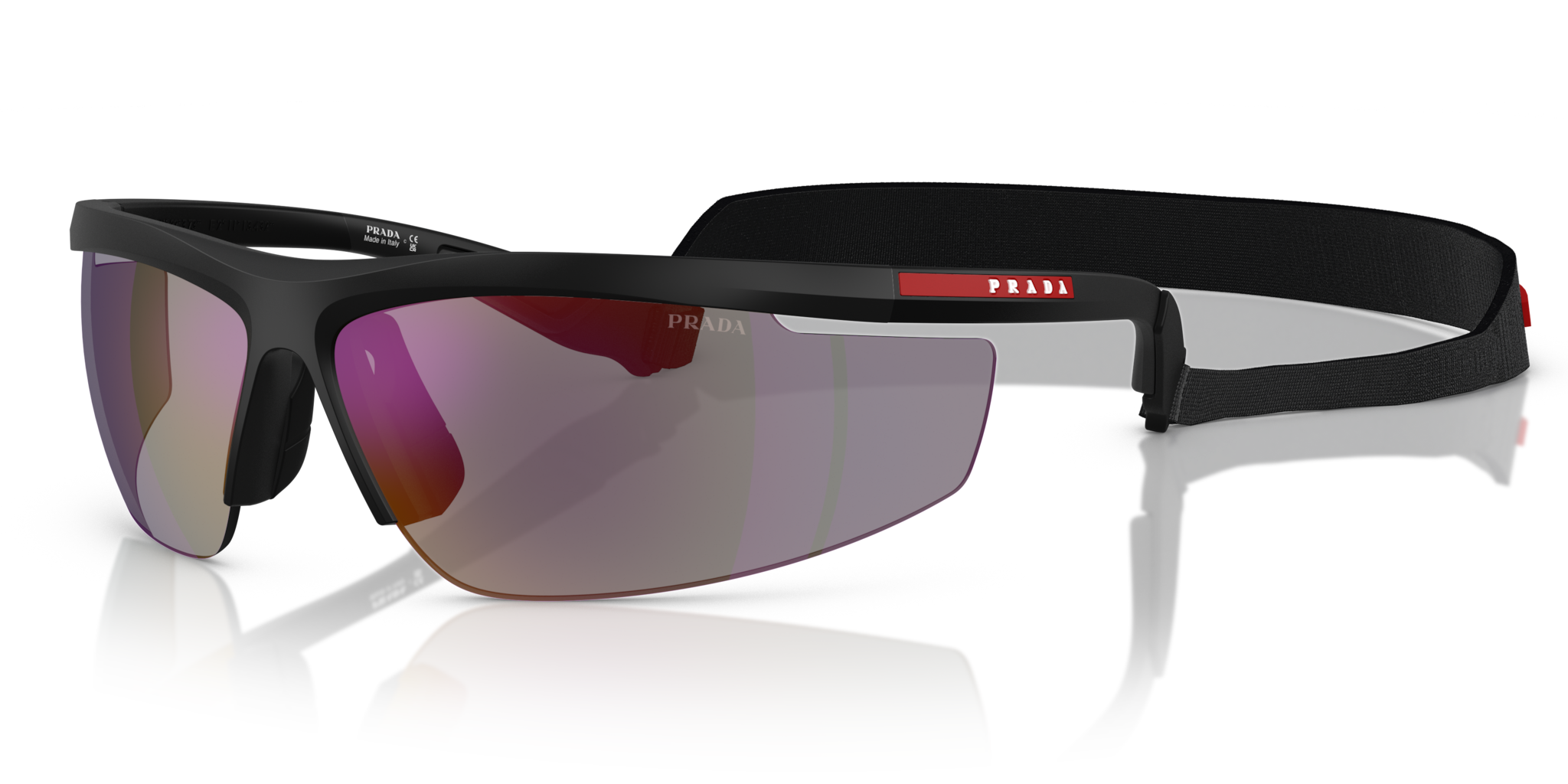 Occhiali da Sole Prada Linea Rossa PS A02S Matte Black Uomo
