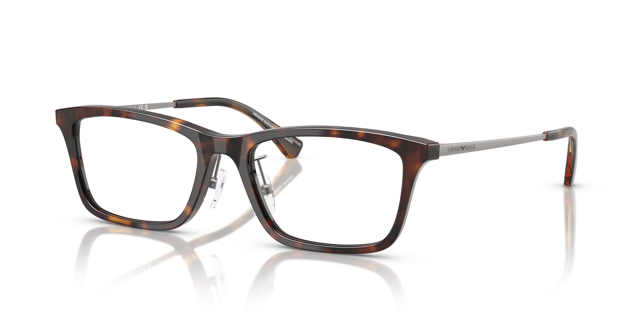 Emporio Armani 0EA3252D Occhiali da Vista Uomo - Avana Lucido