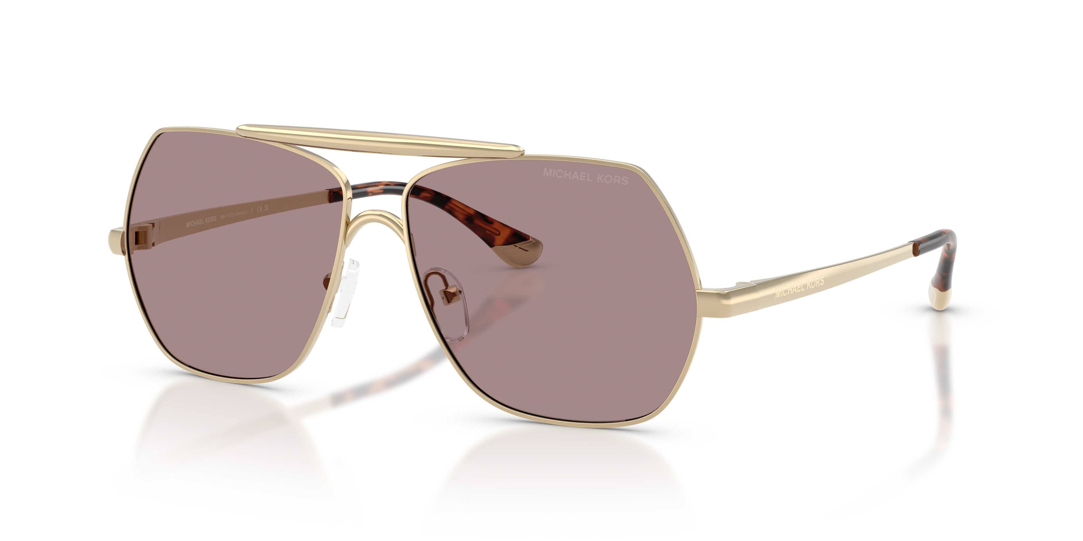 Occhiali da Sole Michael Kors Donna 0MK1173 DENVER Light Gold