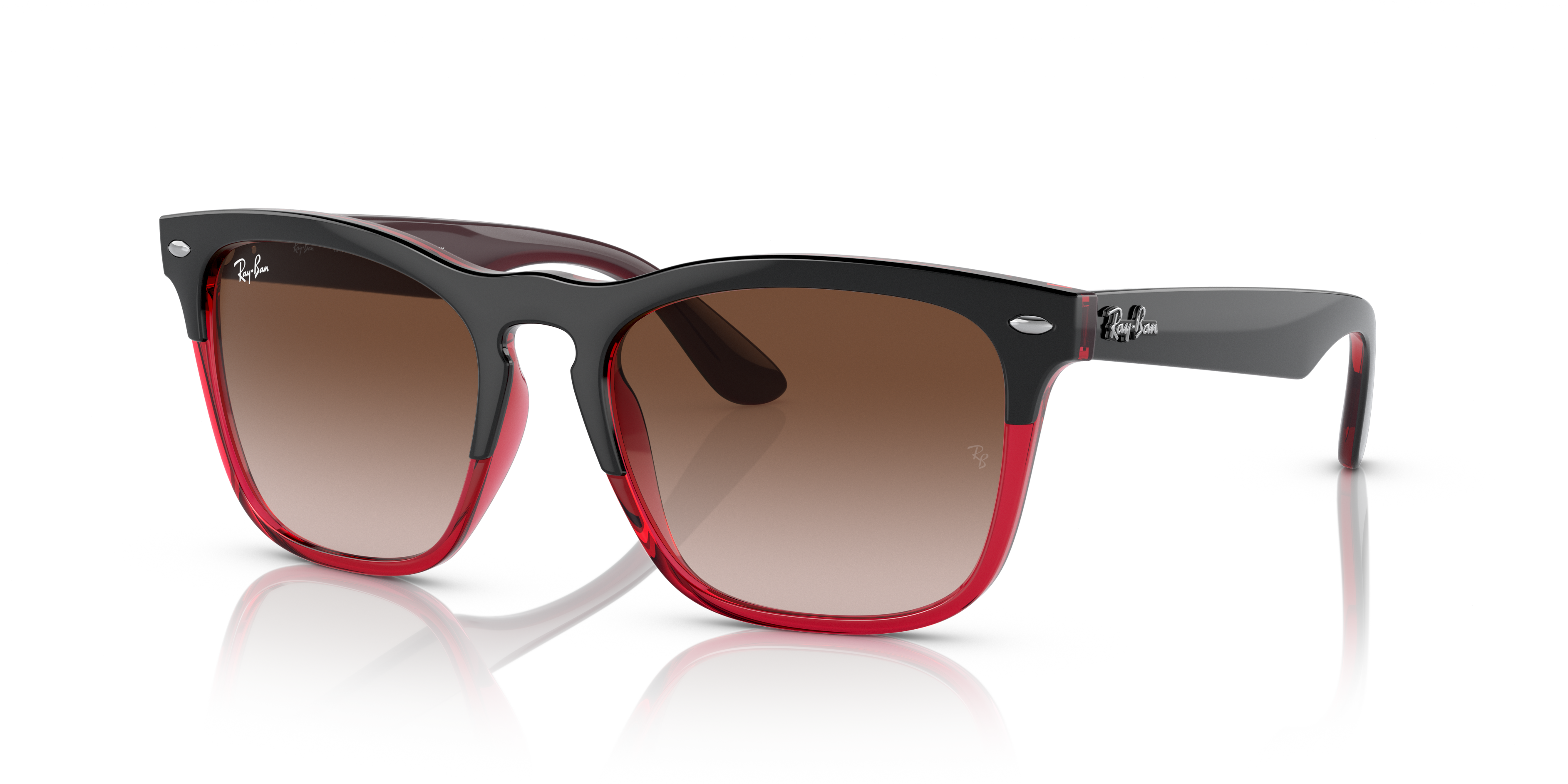 OCCHIALI DA SOLE UNISEX RAY-BAN RB 4487 STEVE 663219 NERO SU BLU